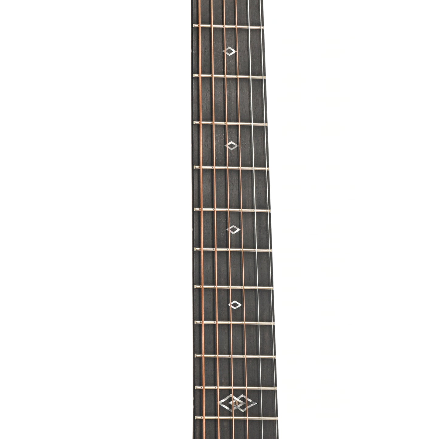 Fretboard of Breedlove Premier Companion Edgeburst CE Redwood-EI Rosewood Acoustic-Electric Guitar