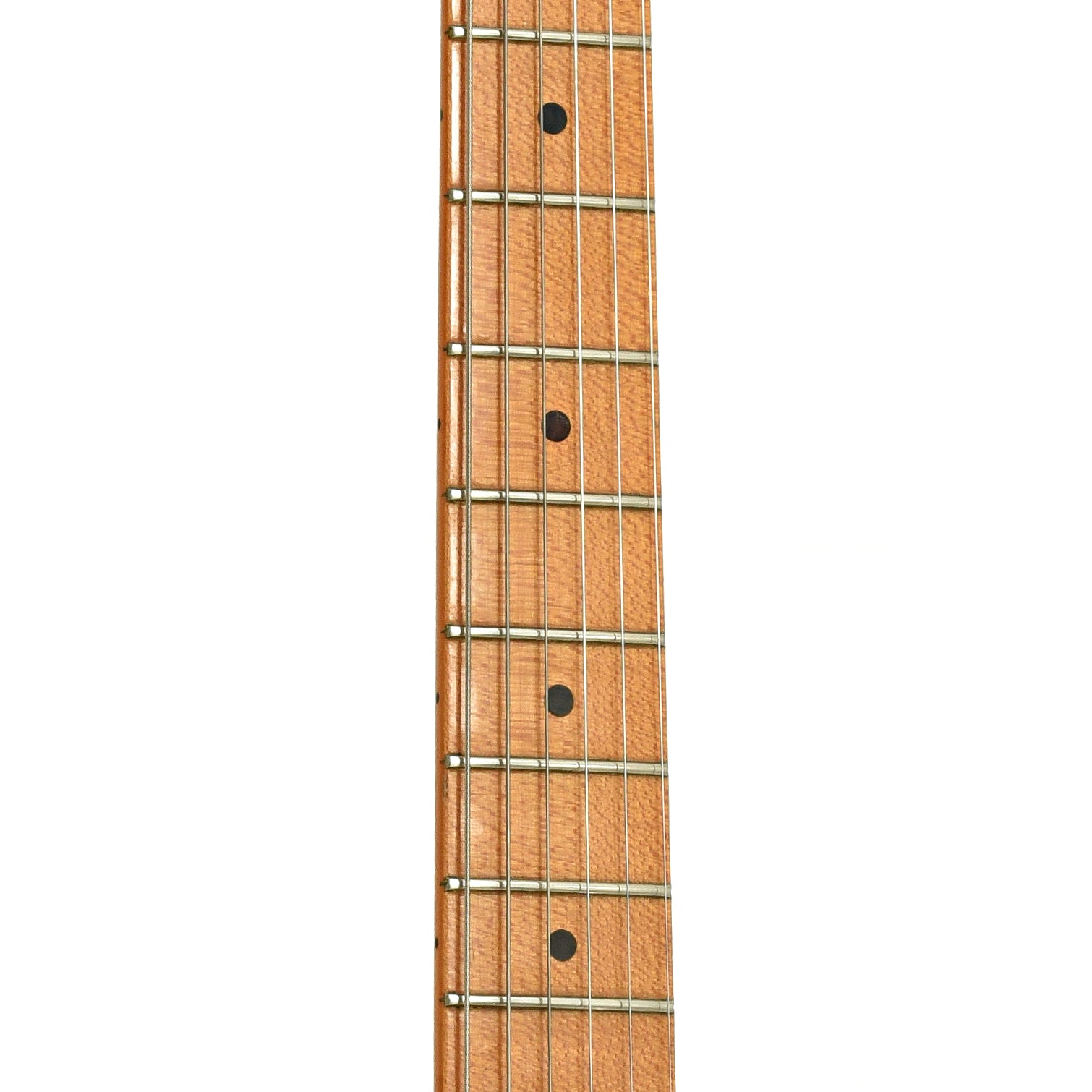 Fretboard of Fender Eric Johnson Stratocaster Electric Guitar