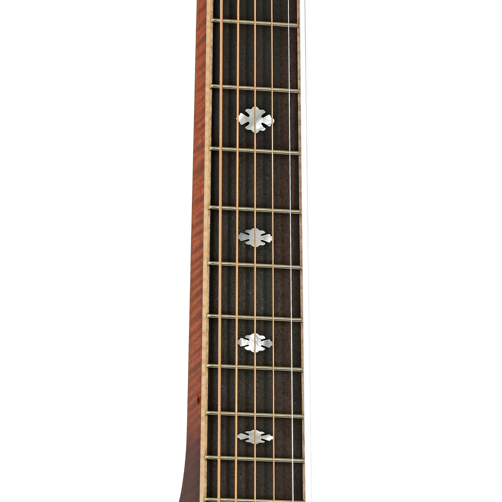 Fretboard of Beard Legacy E-Model Squareneck Resonator Guitar Amber Sunburst