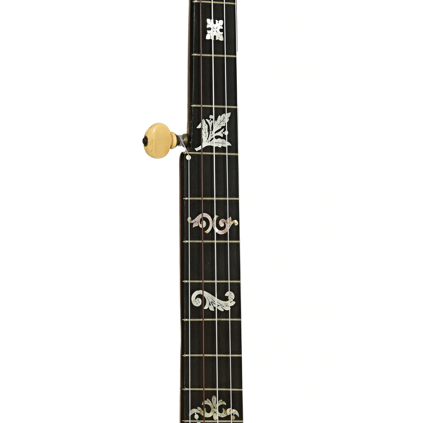 Fretboard of J.E. Quinlan Open Back Banjo 