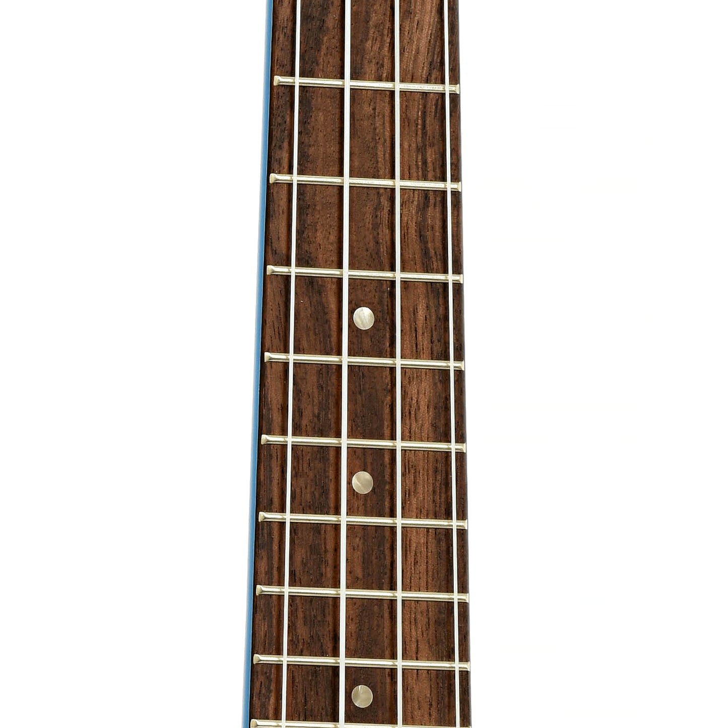 Fretboard of Ohana SK-10 Soprano Ukulele, Blue