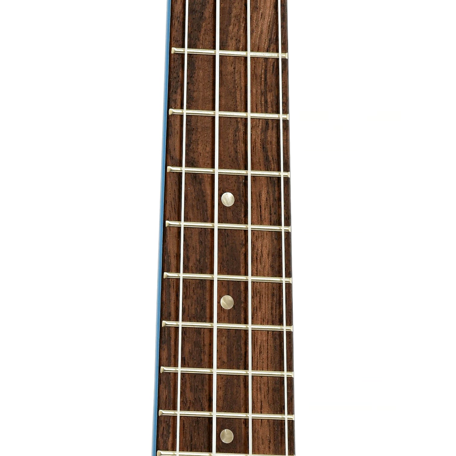 Fretboard of Ohana SK-10 Soprano Ukulele, Blue