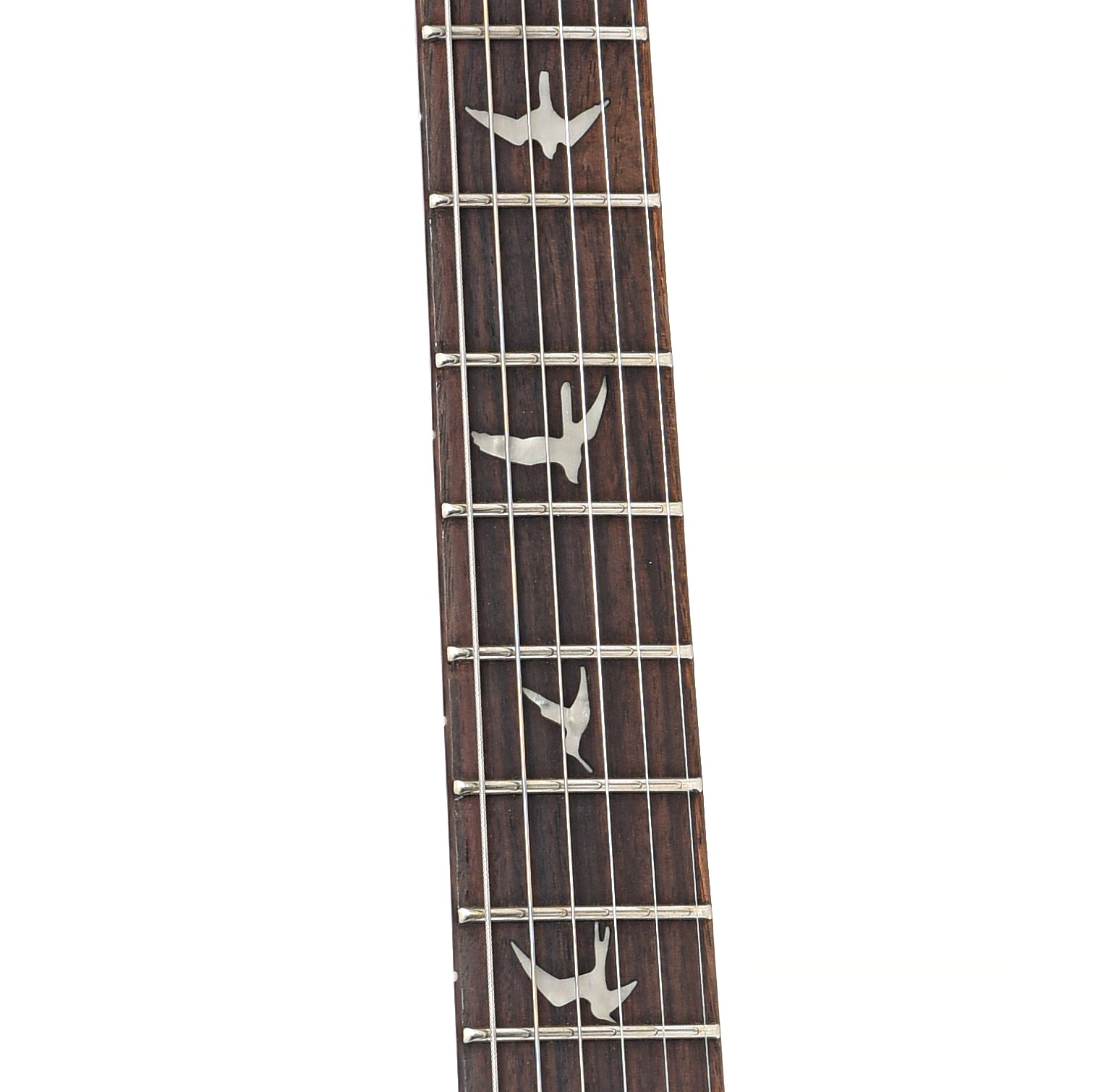 Fretboard of PRS SE DGT, McCarty Tobacco Sunburst
