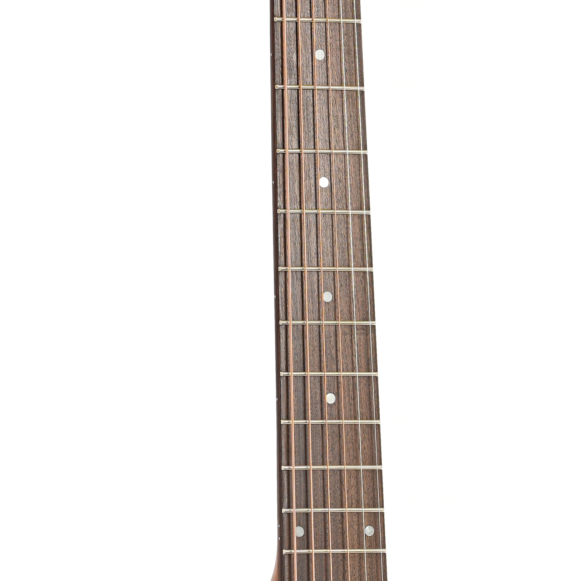 Fretboard of Guild D-240E Natural Dreadnought Acoustic Guitar