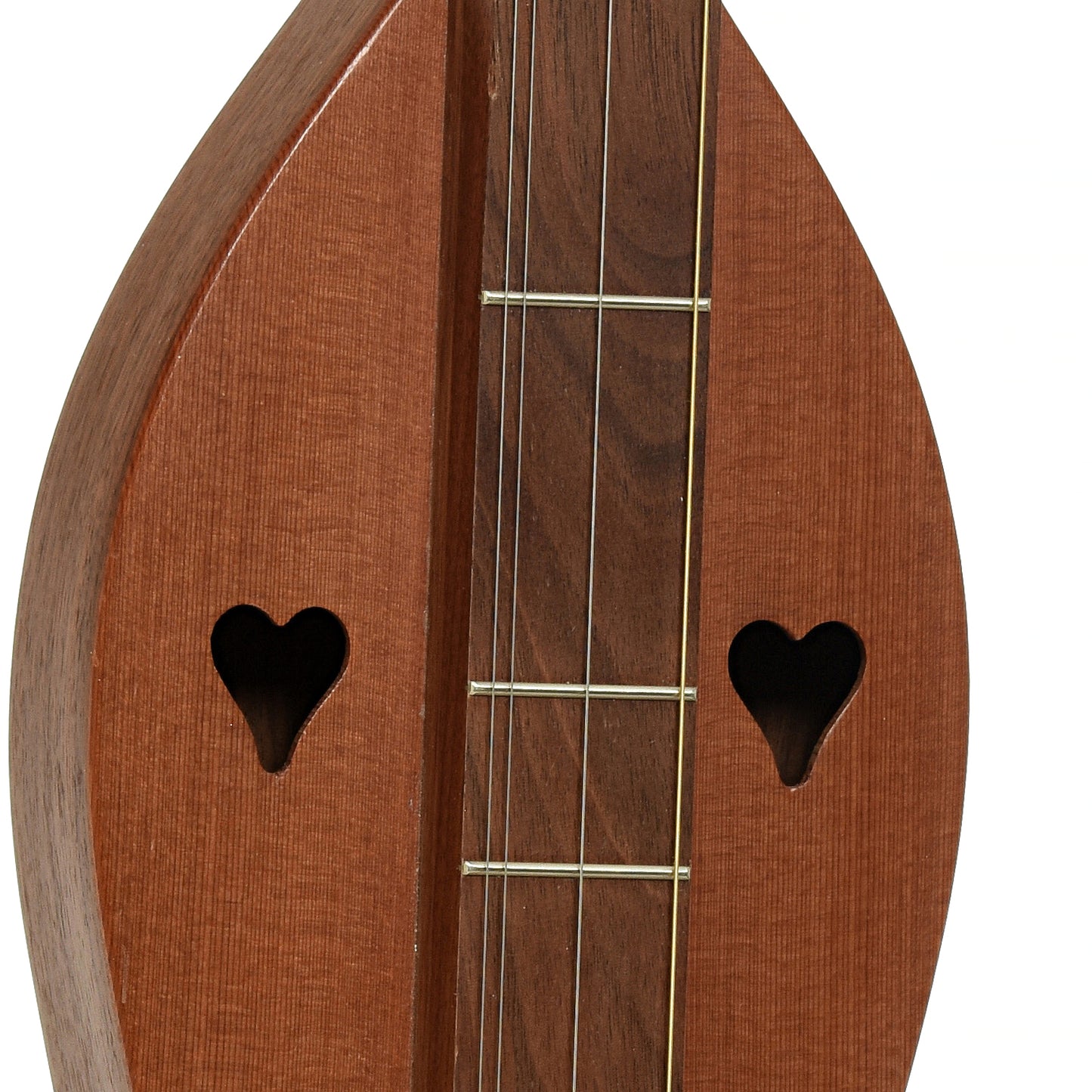 Soundholes of McSpadden 4FGWR Ginger Appalachian Dulcimer 