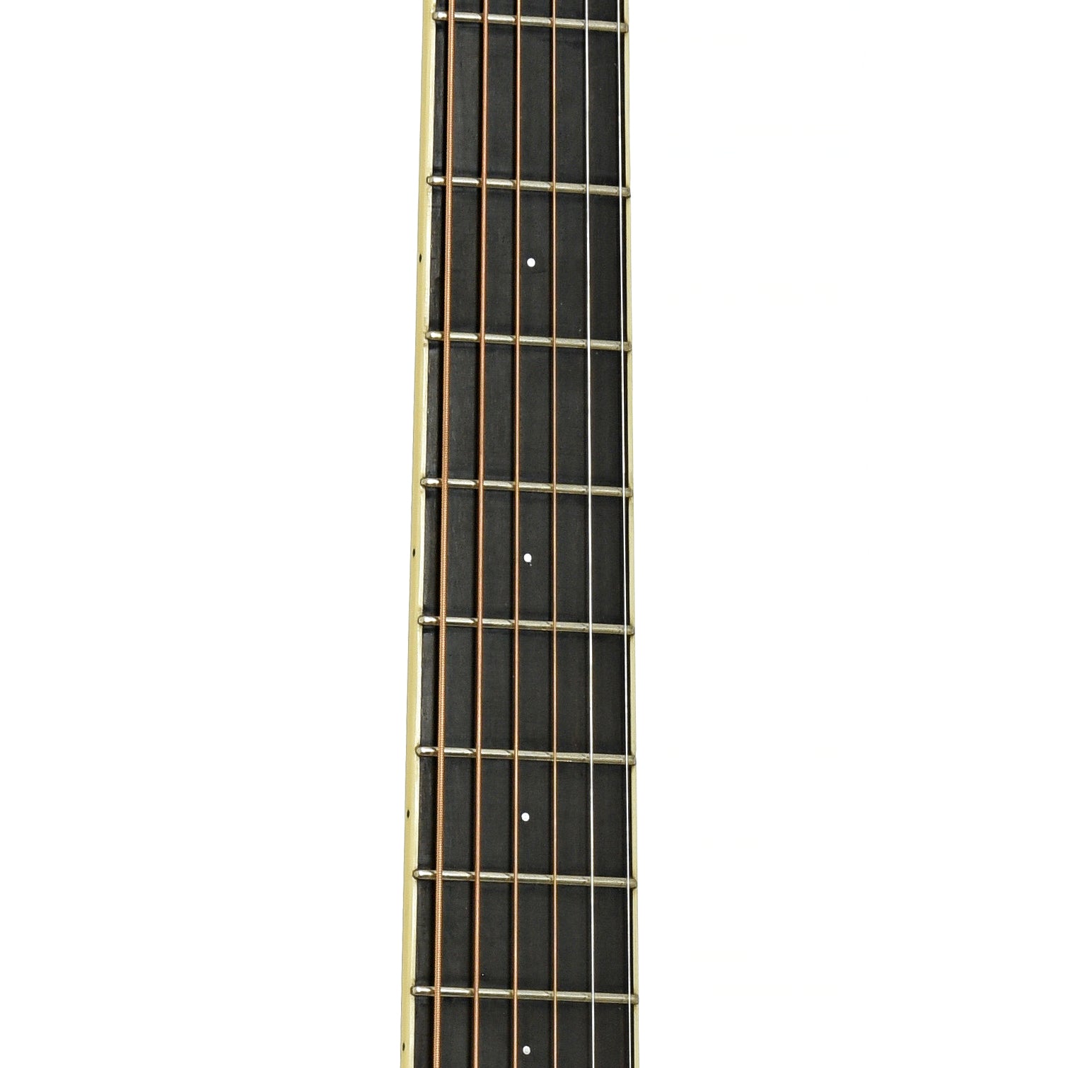Fretboard of Larrivee D-09 Brazilian Acoustic Guitar