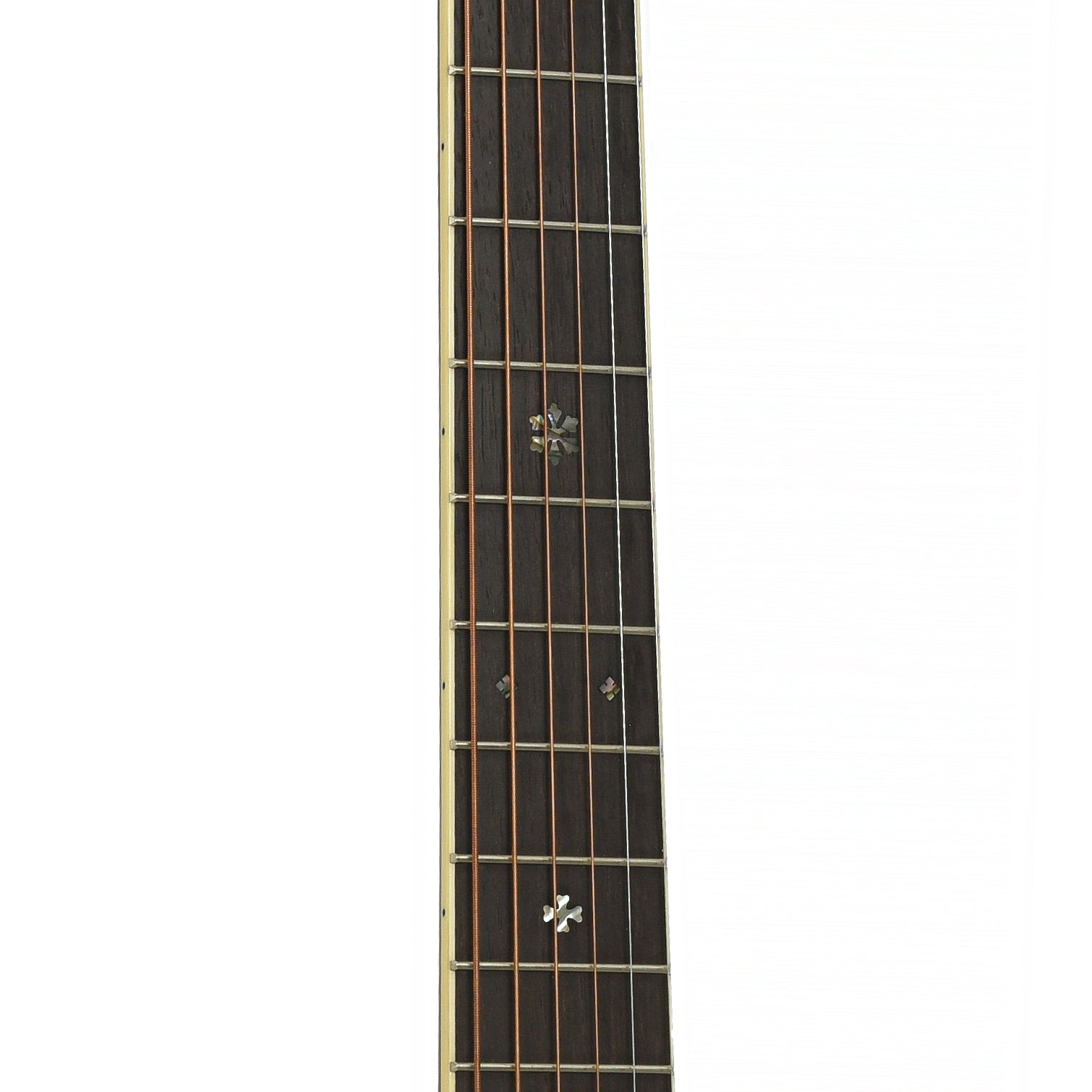 Fretboard of Santa Cruz OM Custom Cutaway Acoustic Guitar