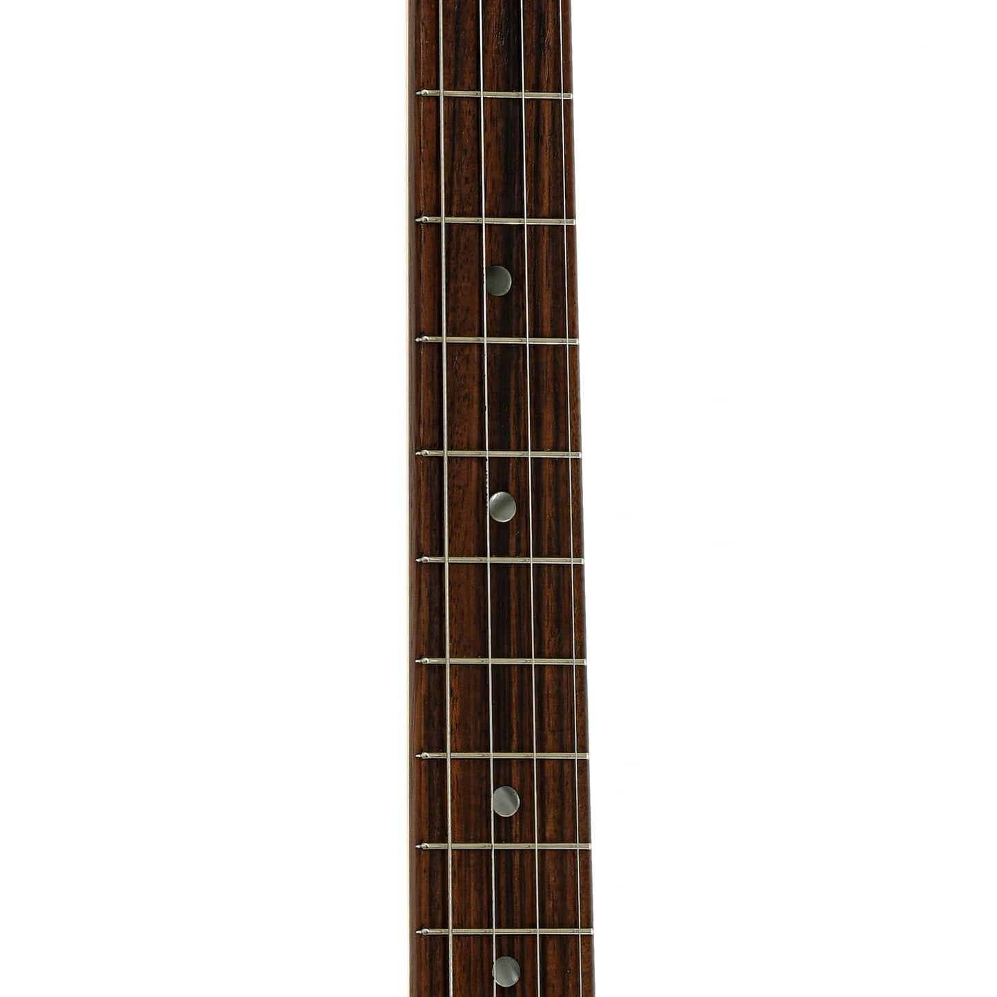 Fretboard of Blue Star Konablaster Electric Baritone Ukulele
