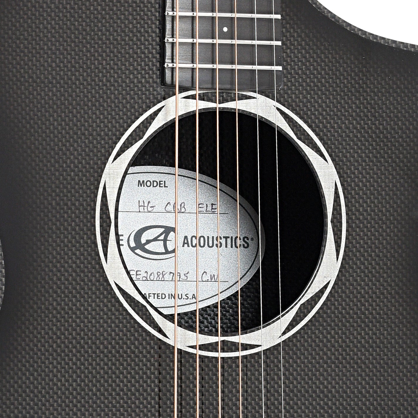 Sound hole of CA OX HG CBB ELE Acoustic-Electric Guitar