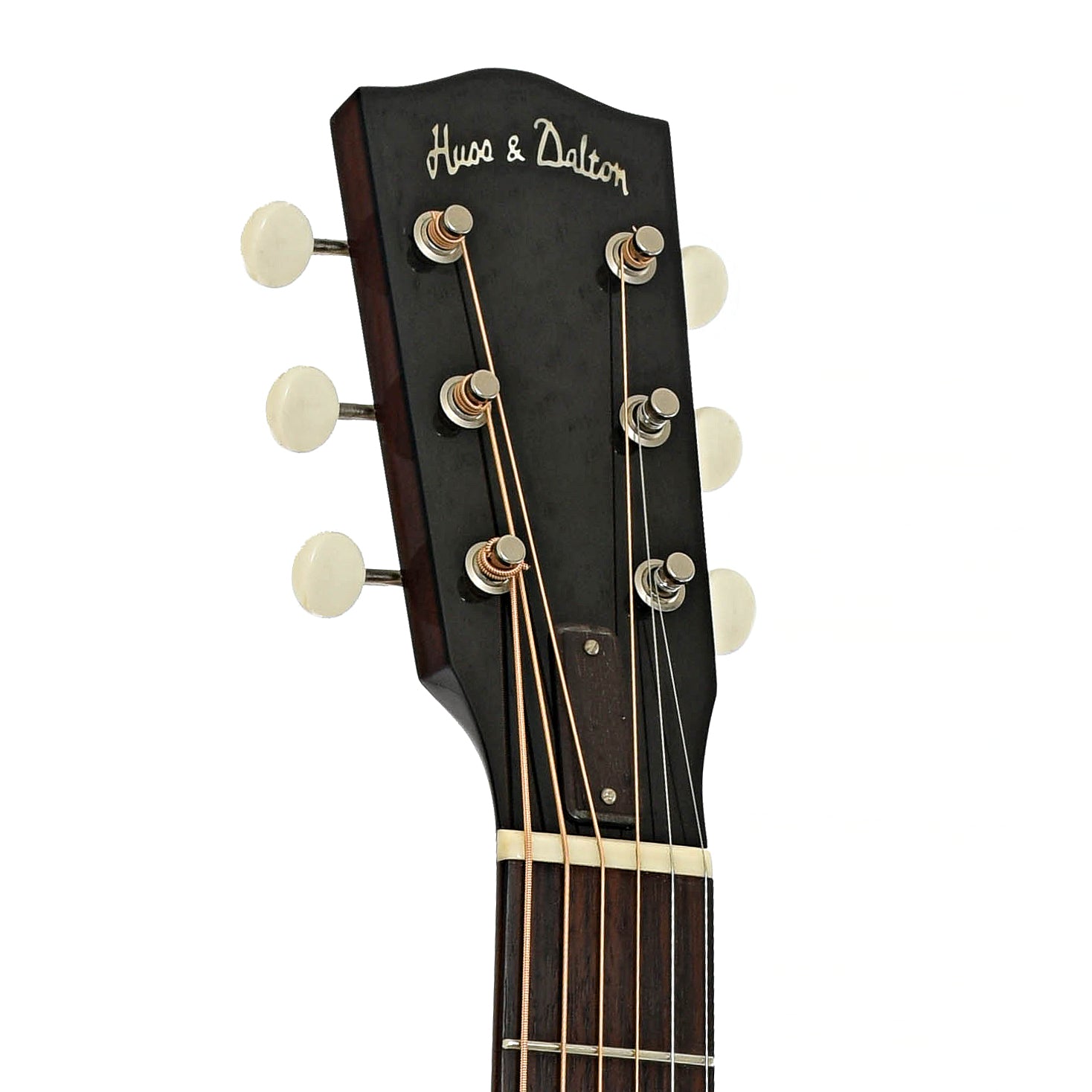 Headstock of Huss & Dalton Crossroads Acoustic Guitar 