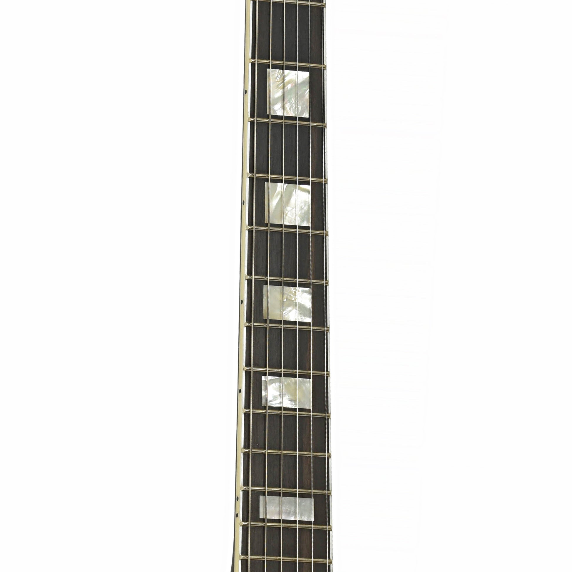 Fretboard of Epiphone IGC Les Paul Custom Electric Guitar & Case, Ebony