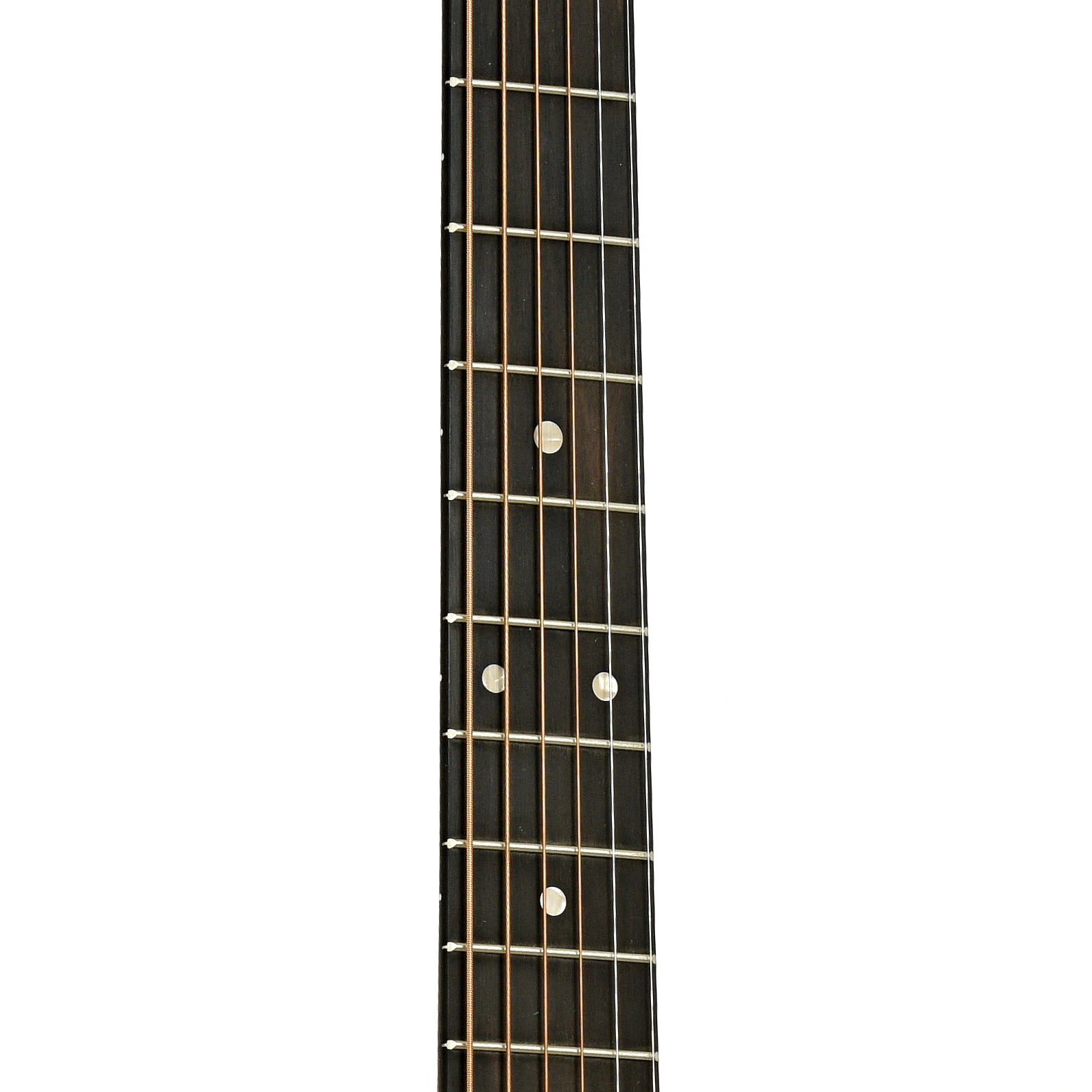 Fretboard of Martin OMC-10E Modern Sunburst Guitar