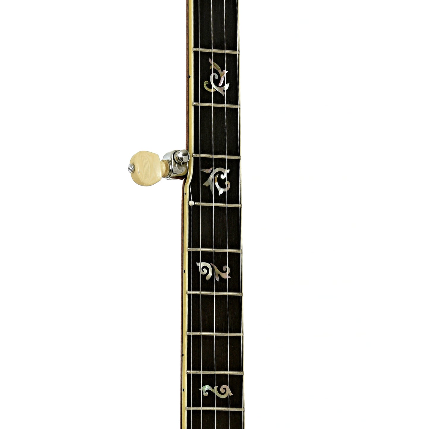 Fretboard of Ome Custom Silver Columbine Extra Long Neck 