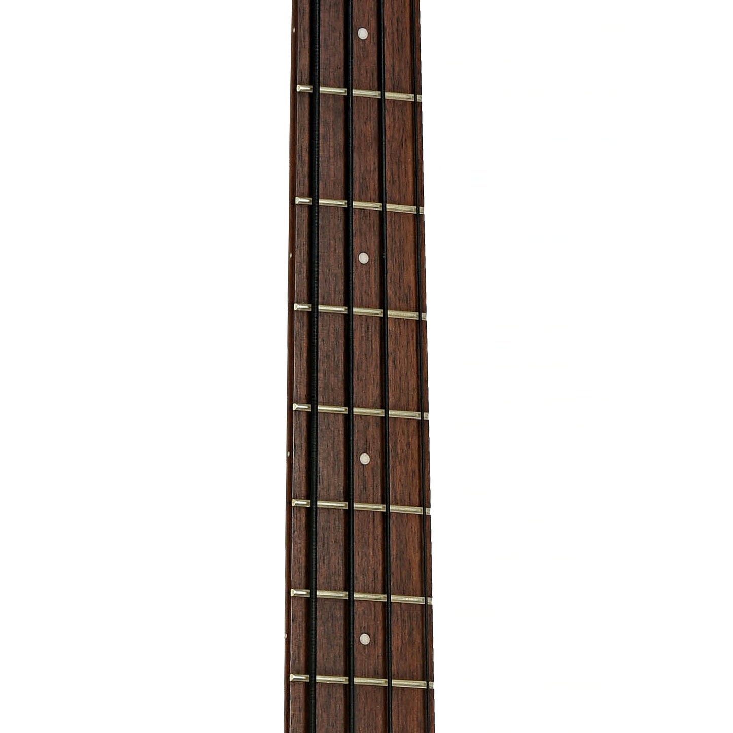 Fretboard of Ibanez AEGB25E Acoustic-Electric Bass Guitar - Transparent Black Sunburst