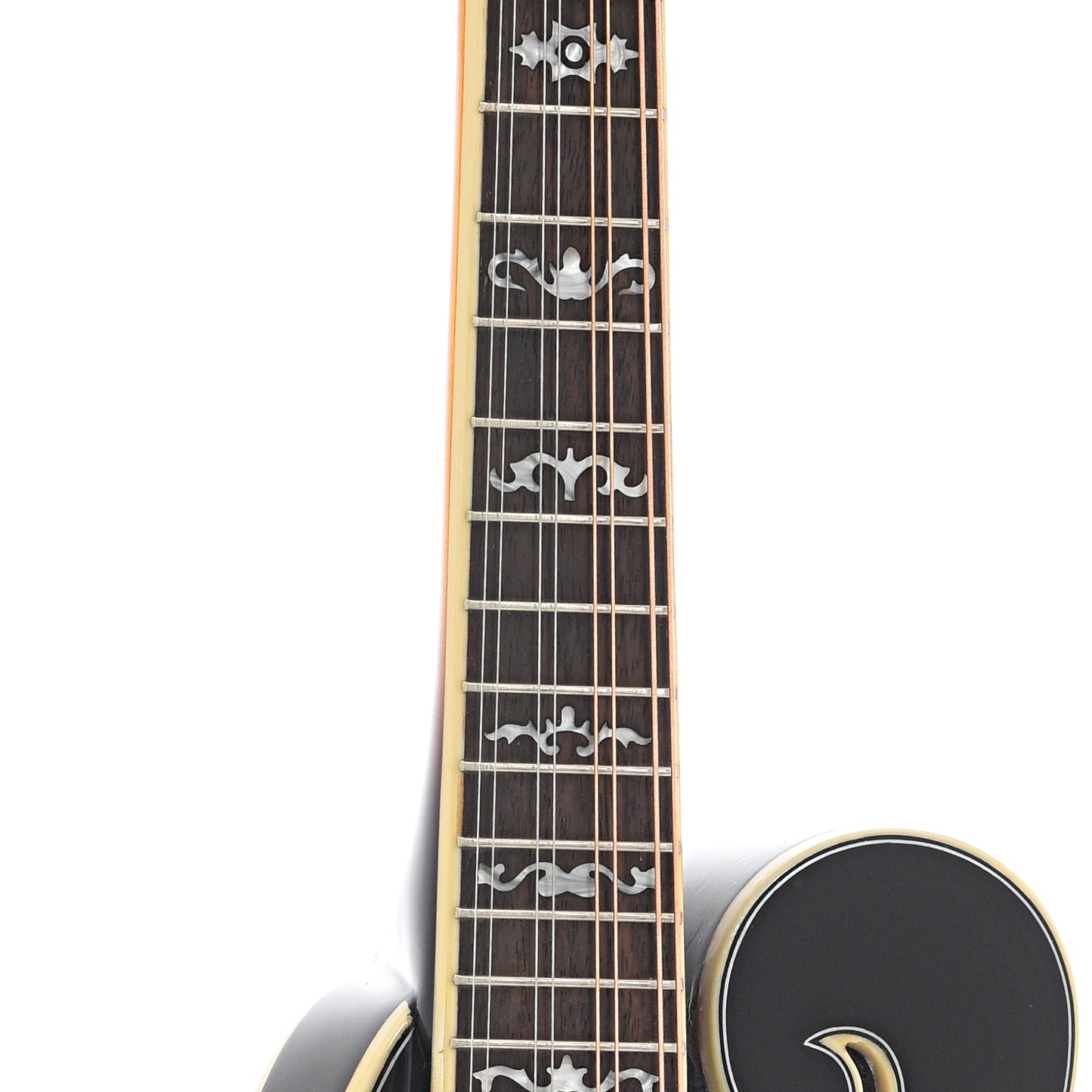 Fretboard of Gold Tone GM-35/L Lefthanded F-Model Mandolin