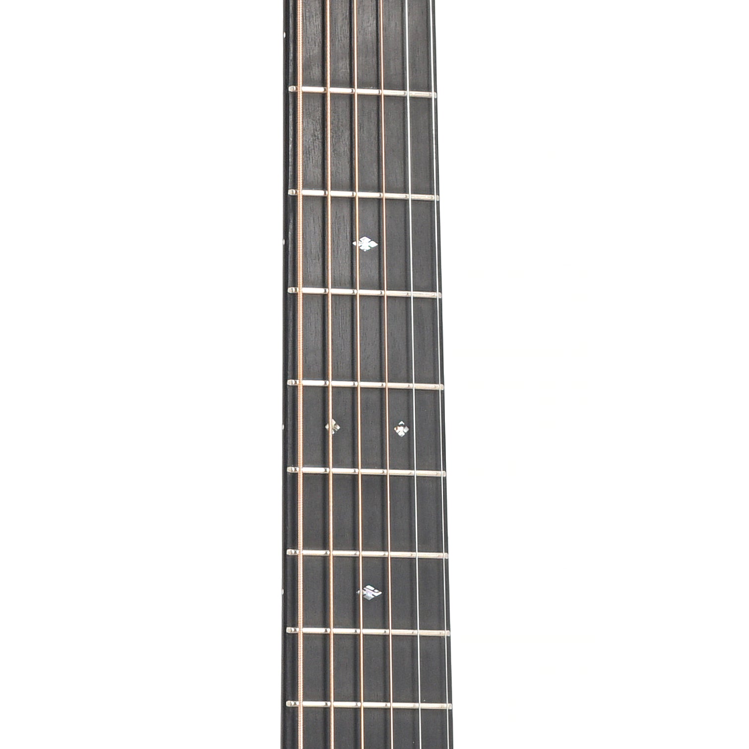 Fretboard of Martin Custom Herringbone Sunburst 28-Style Dreadnought Guitar & Case, Wild Grain Rosewood & Adirondack Spruce