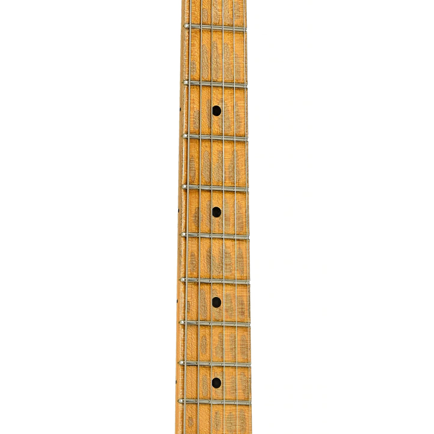 Fretboard of Fender Masterbuilt '55 Relic Stratocaster Electric Guitar 