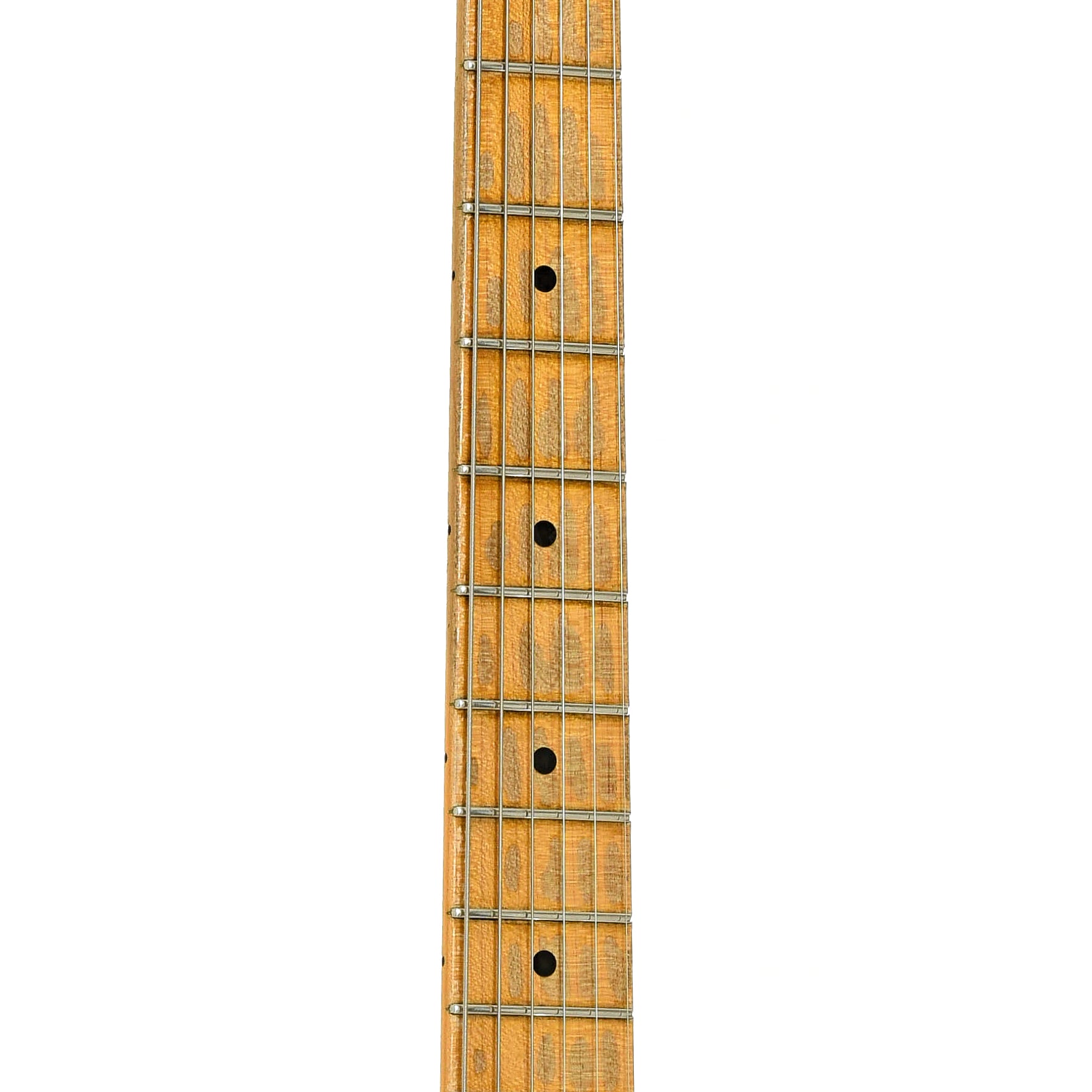 Fretboard of Fender Masterbuilt '55 Relic Stratocaster Electric Guitar 