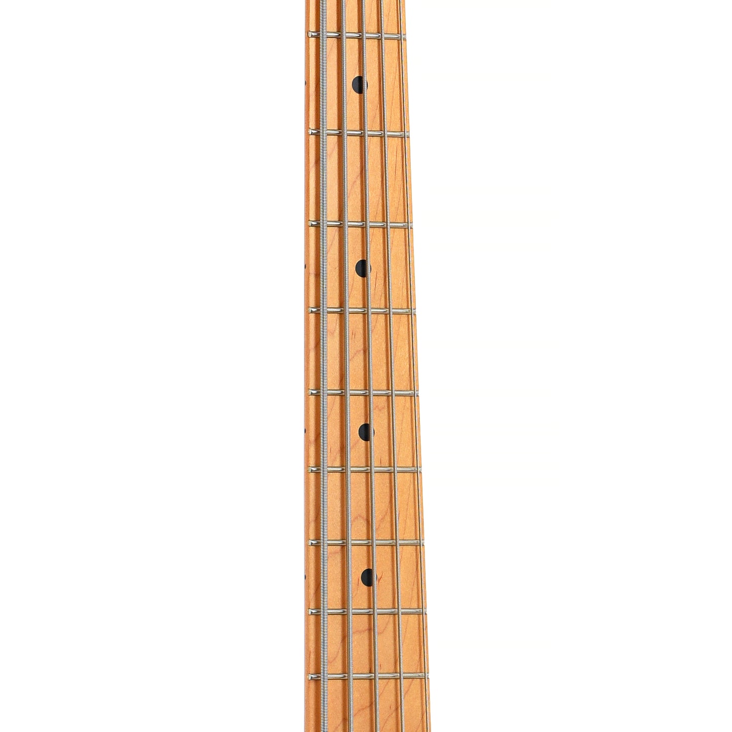 Fretboard of Sterling by Music Man RAY25CA 5-String Bass, Olympic White
