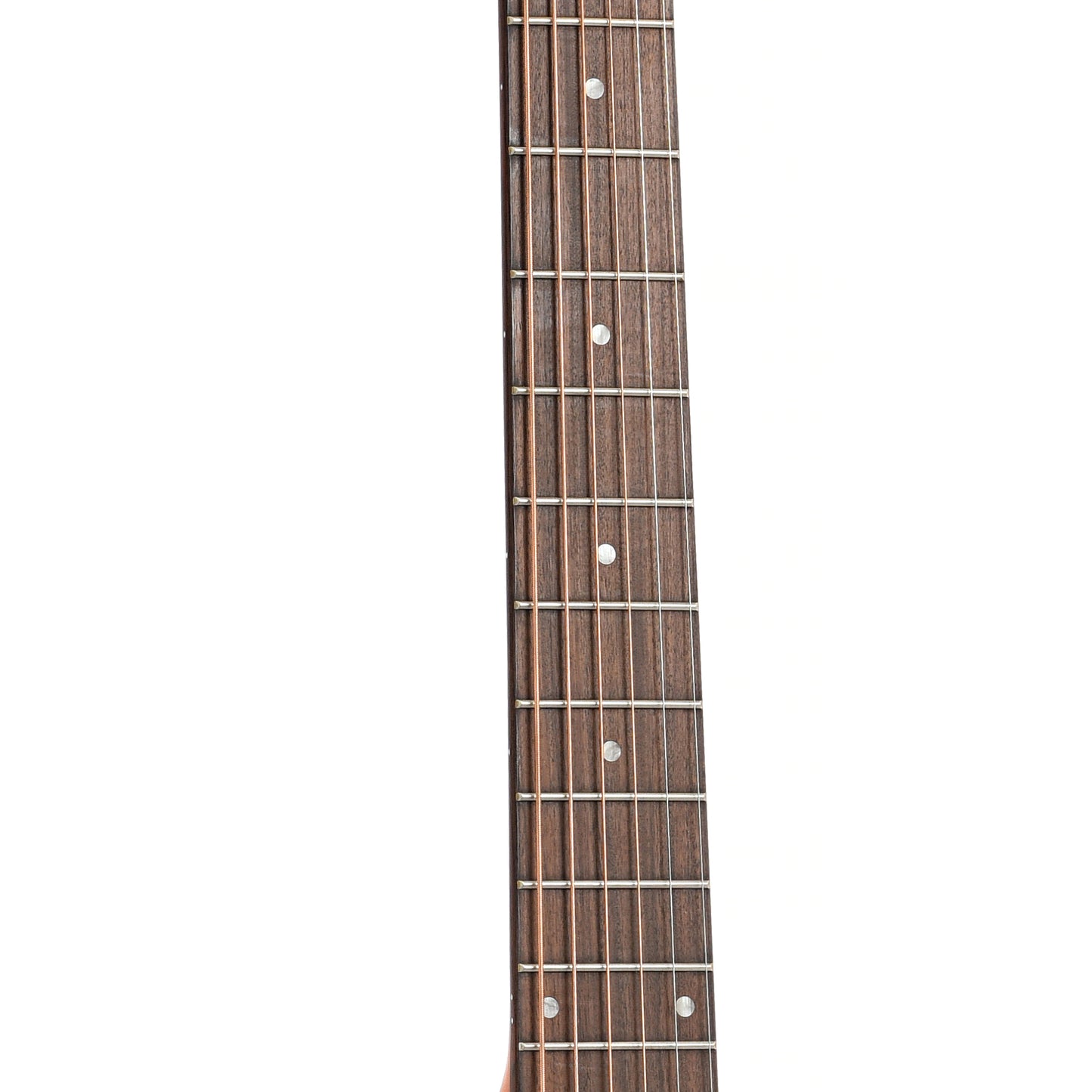 Fretboard of Guild D-240E Limited Flame Mahogany Dreadnought Guitar