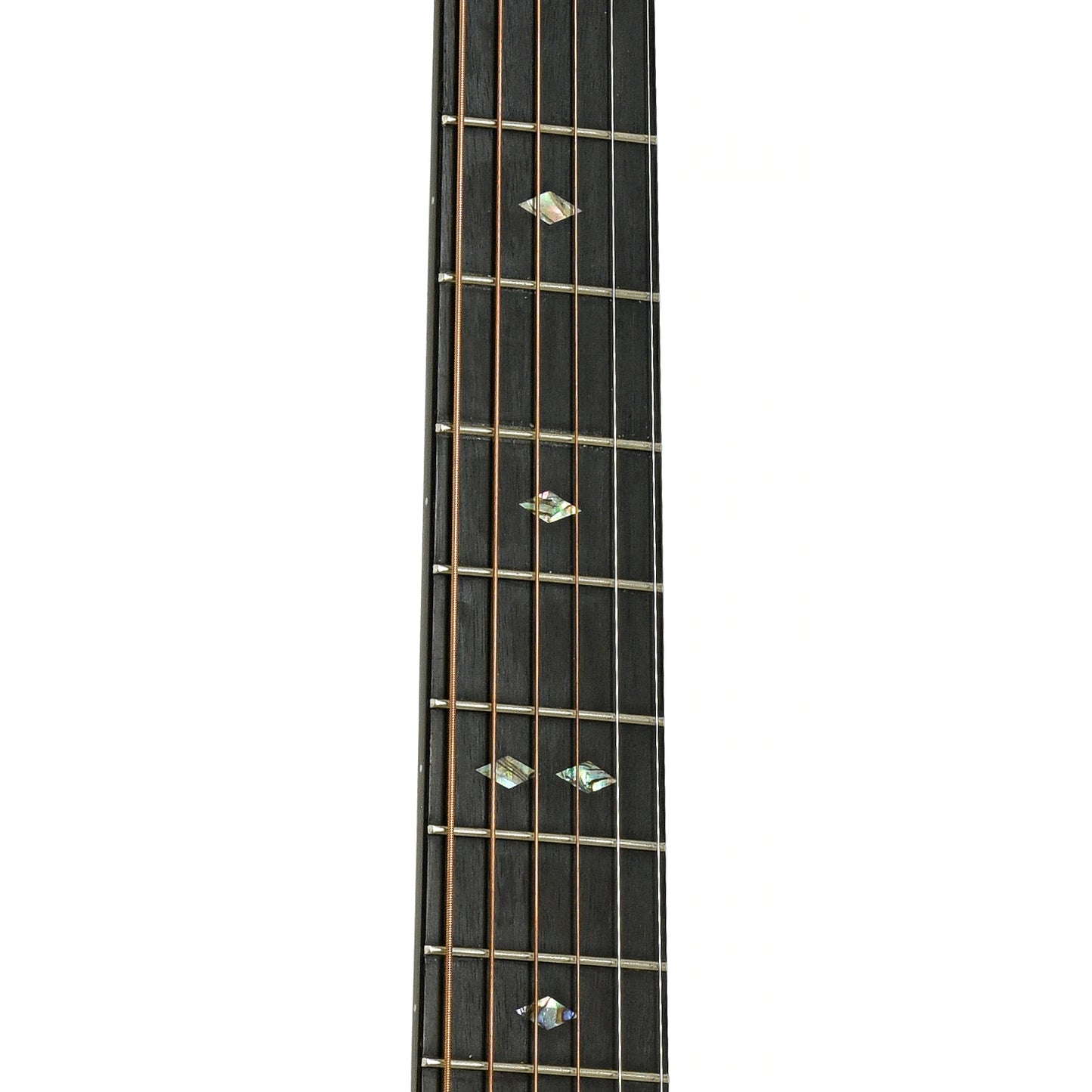 Fretboard of Recording King Koa 12-Fret 000 Acoustic Guitar