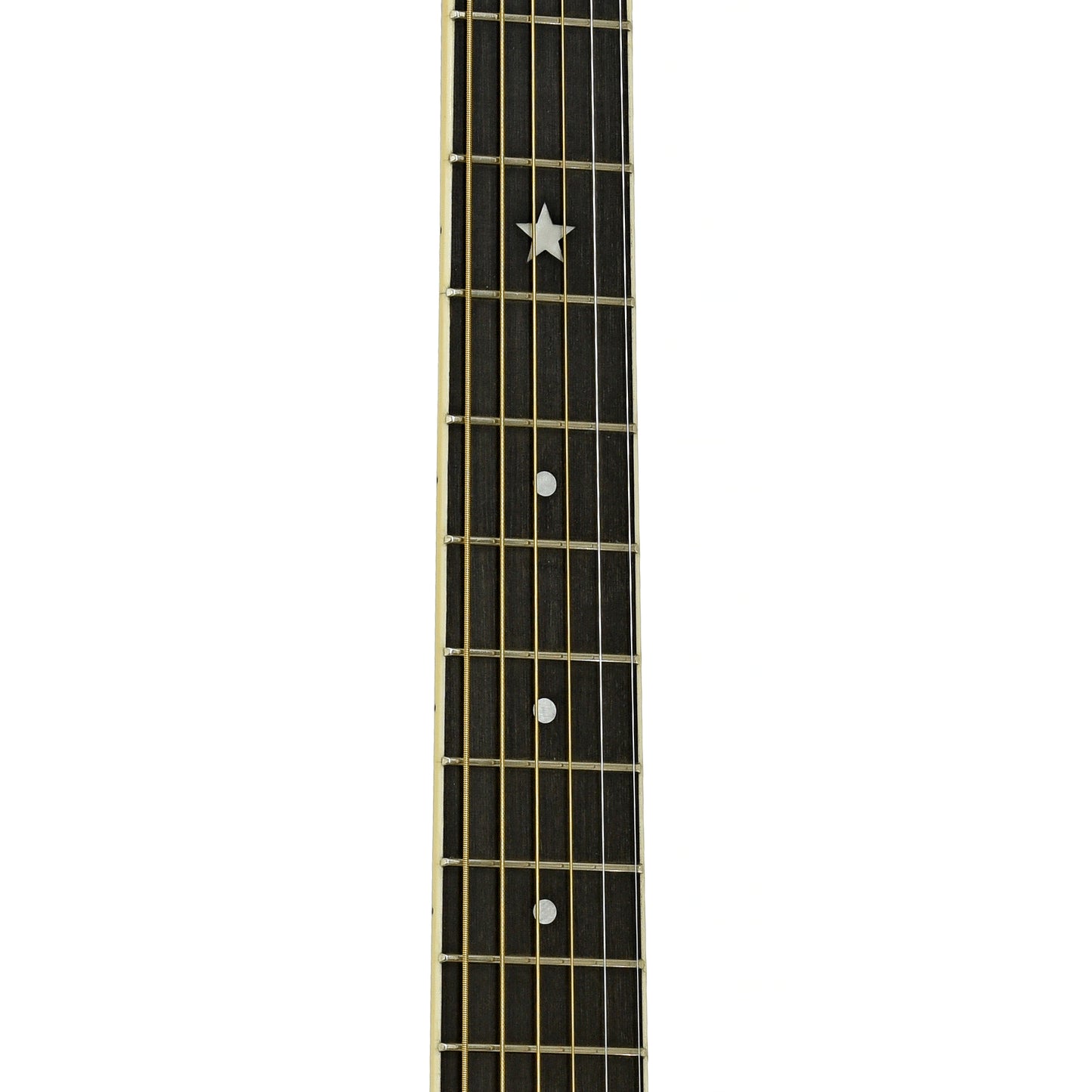 Fretboard of Republic Resolian Relic Nickel Roundneck Resonator Guitar