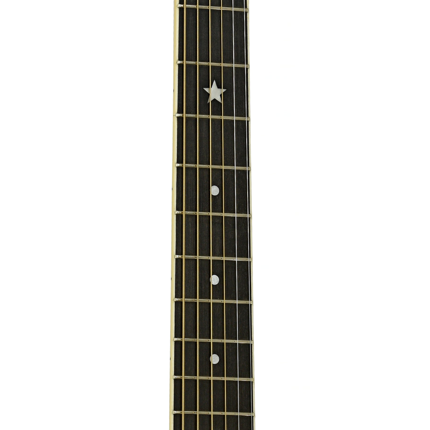 Fretboard of Republic Resolian Relic Nickel Roundneck Resonator Guitar