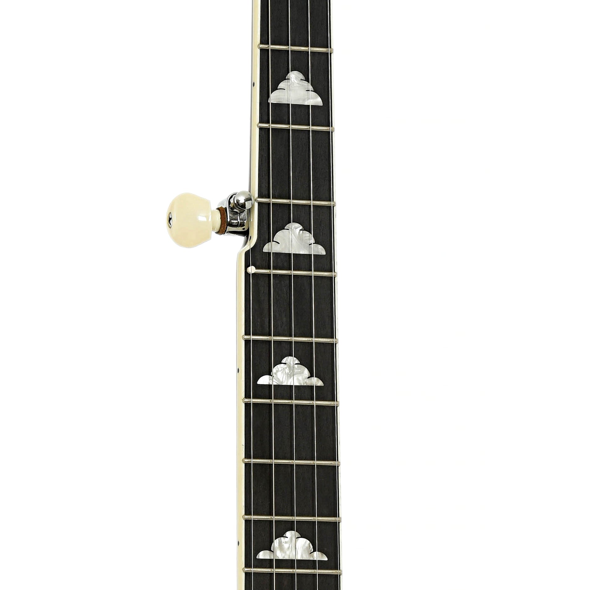 Fretboard of Gold Tone WL-250 White Laydie Openback Banjo 