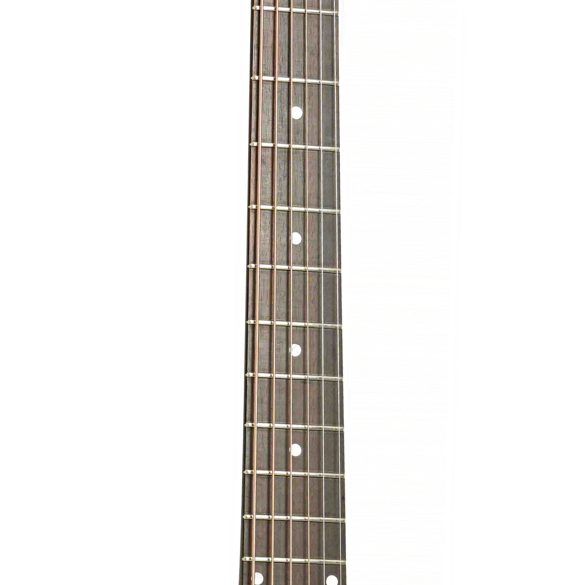 Fretboard of Ralph Luttrell T-100B Roundneck Baritone Resonator Guitar