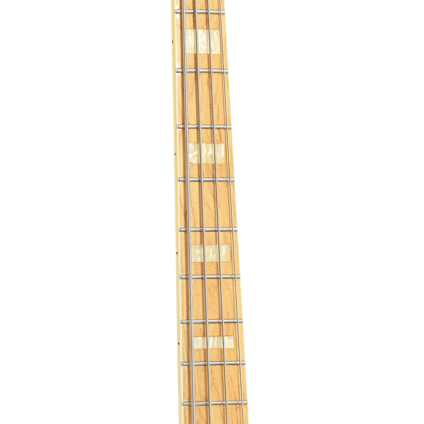 Fretboard of Fender Vintage '75 Jazz Bass Reissue Electric Bass
