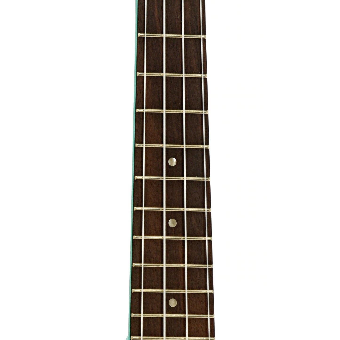 Fretboard of Ohana SK-10 Soprano Ukulele, Turquoise