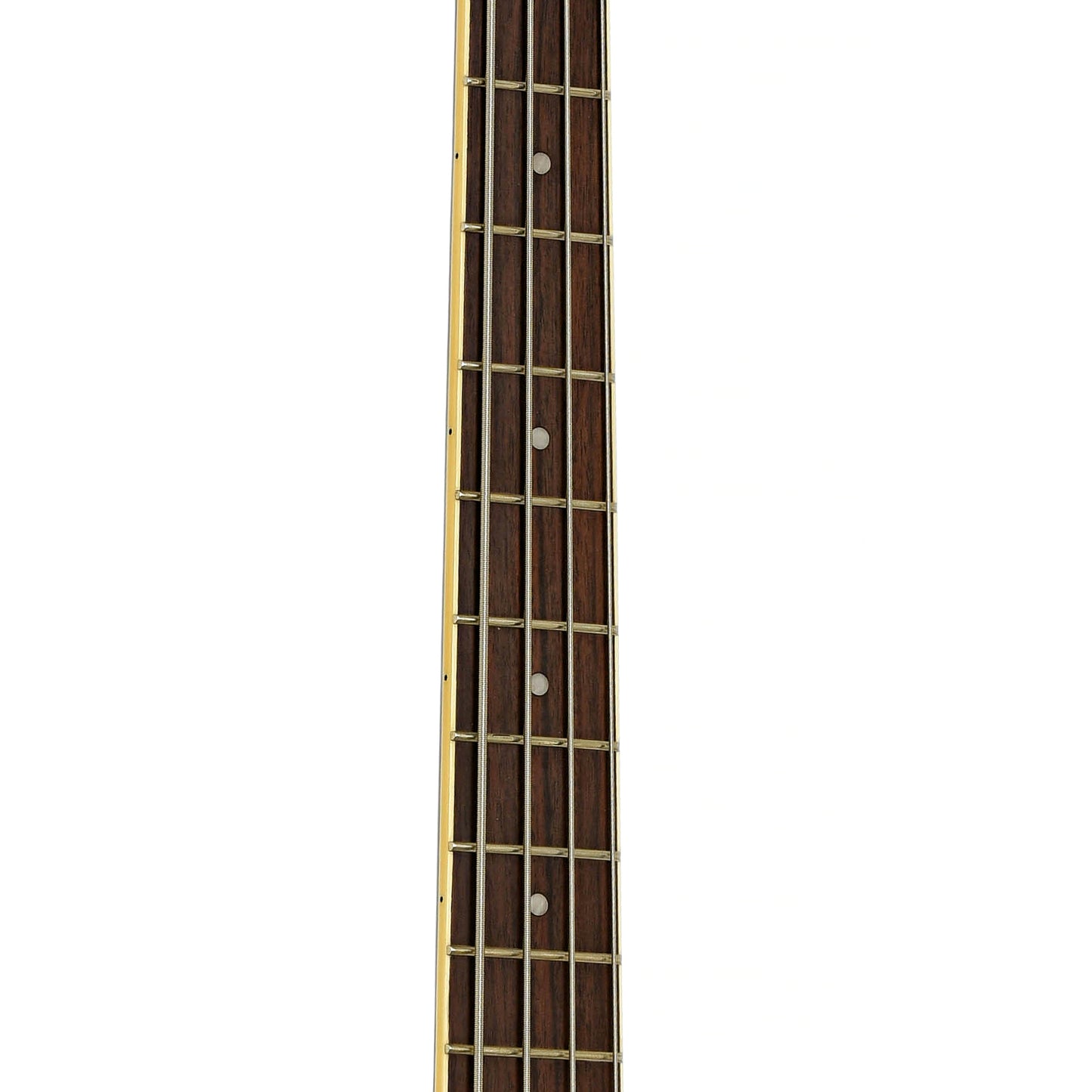 Fretboard of Ibanez Artcore AFB200 Hollowbody Electric Bass Guitar, Transparent Black Sunburst