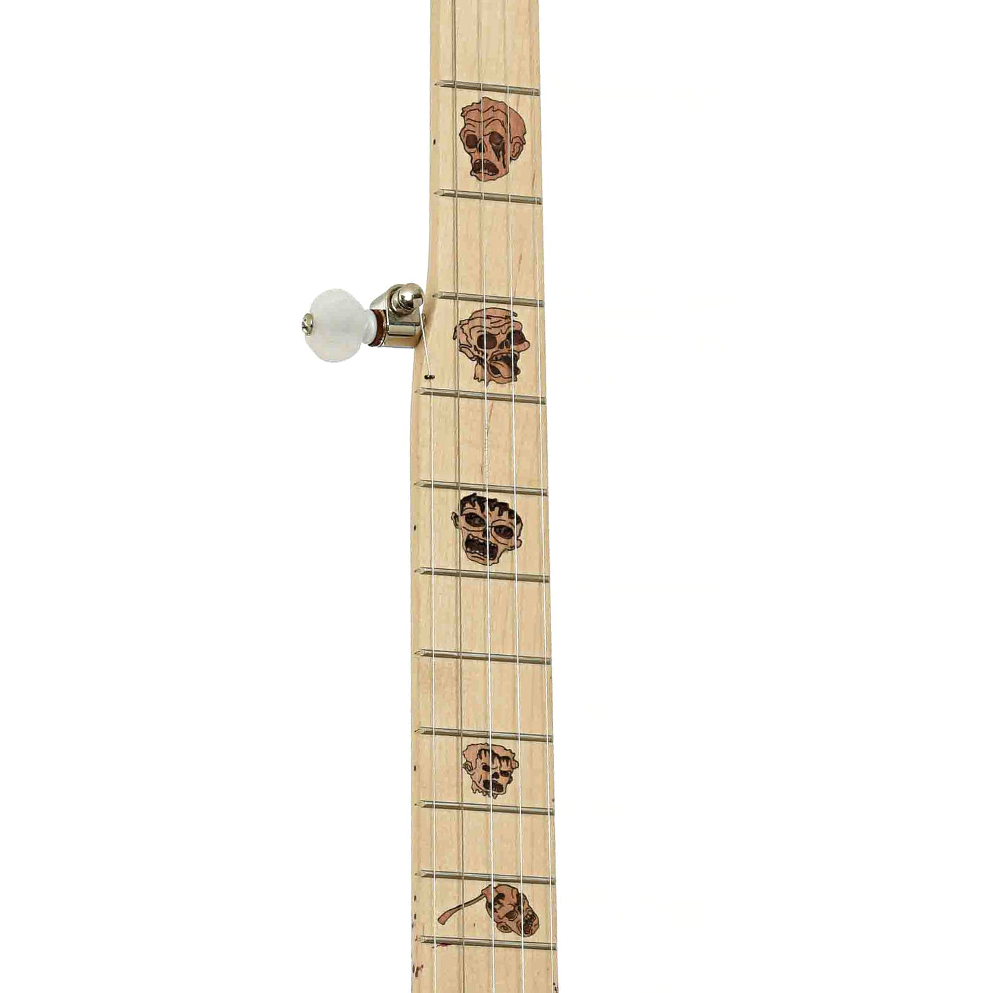 Fretboard of Deering Limited Edition Zombie Killer III Resonator Banjo