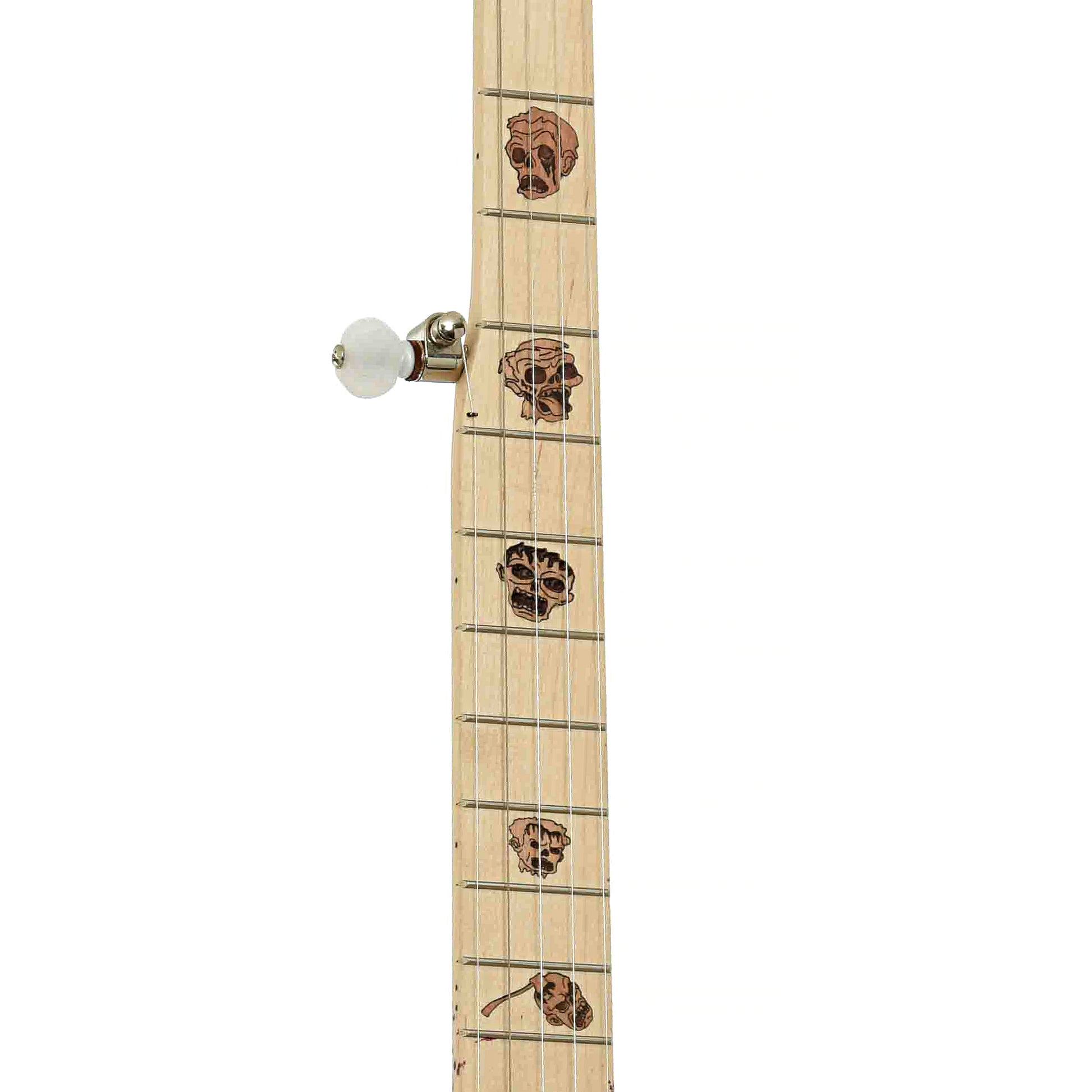 Fretboard of Deering Limited Edition Zombie Killer III Resonator Banjo