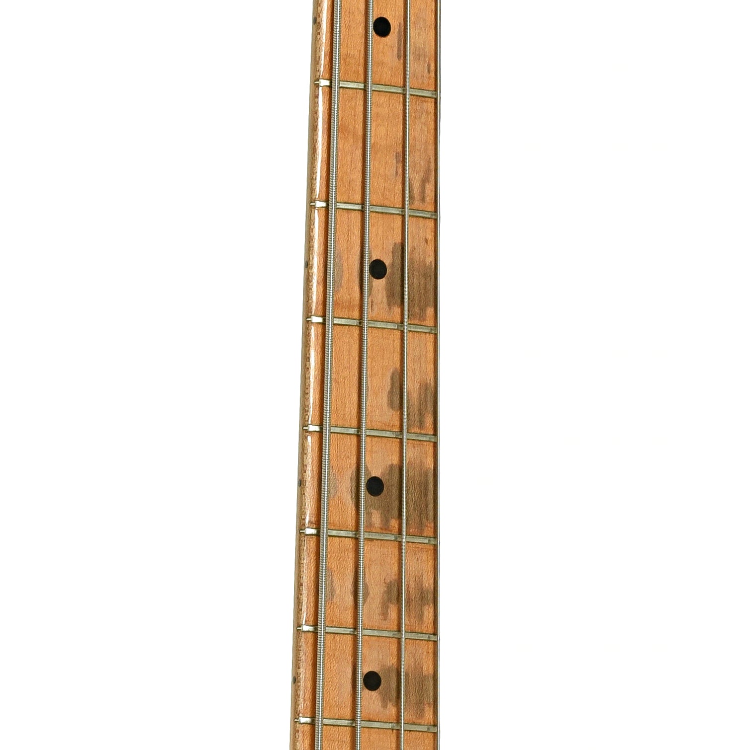 Fretboard of Fender Precision Bass 