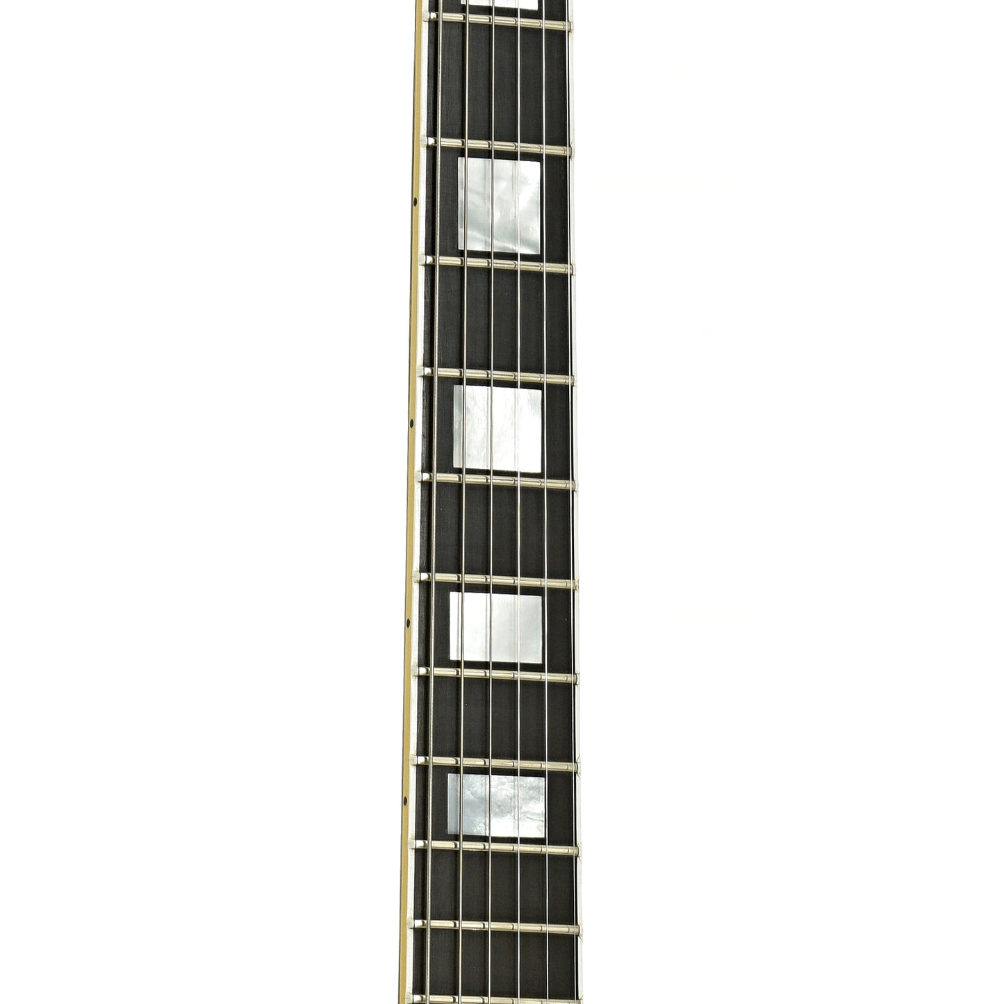 Fretboard of Gibson 1957 Reissue Black Beauty Les Paul Custom  Electric Guitar