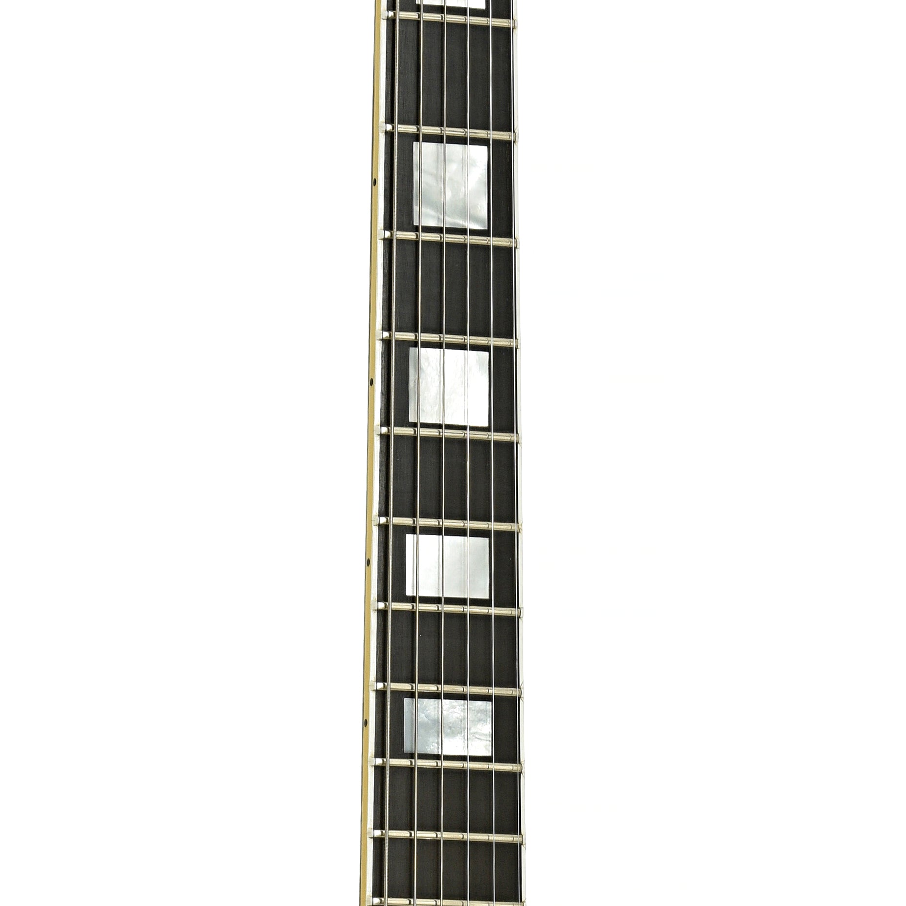 Fretboard of Gibson 1957 Reissue Black Beauty Les Paul Custom  Electric Guitar