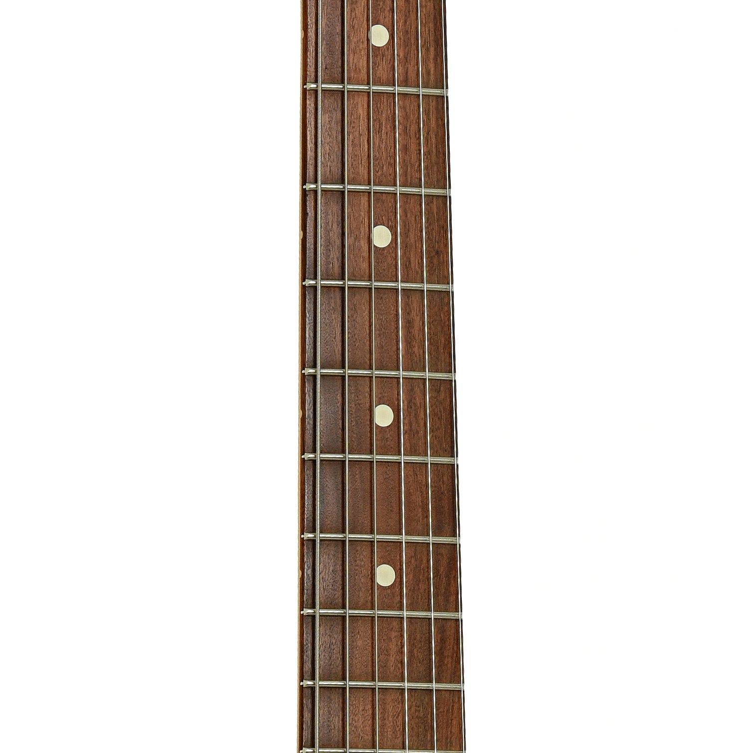 Fretboard of Fender Mustang Electric Guitar