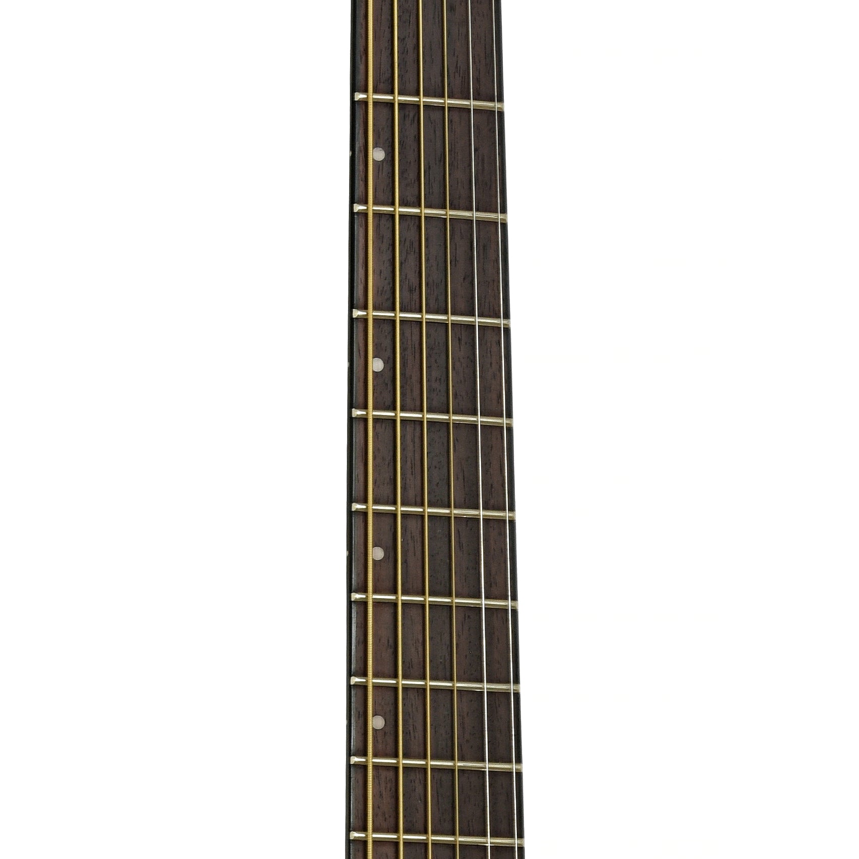 Fretboard of Ibanez AEWC32FM Thinline Acoustic-Electric Guitar Amber Sunset Fade
