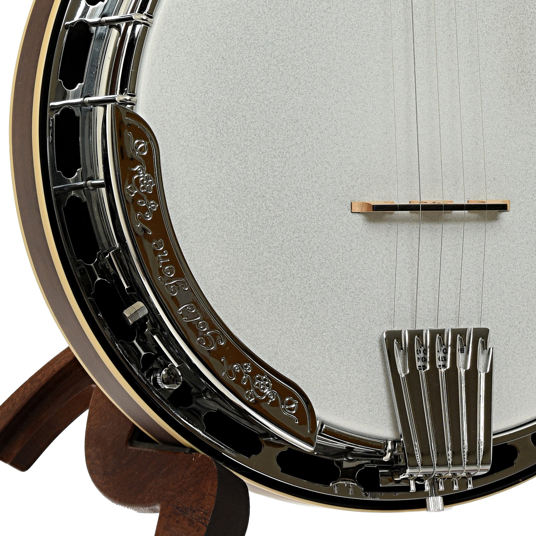 Armrest of Gold Tone RB-15RF Orange Blossom Resonator Banjo 