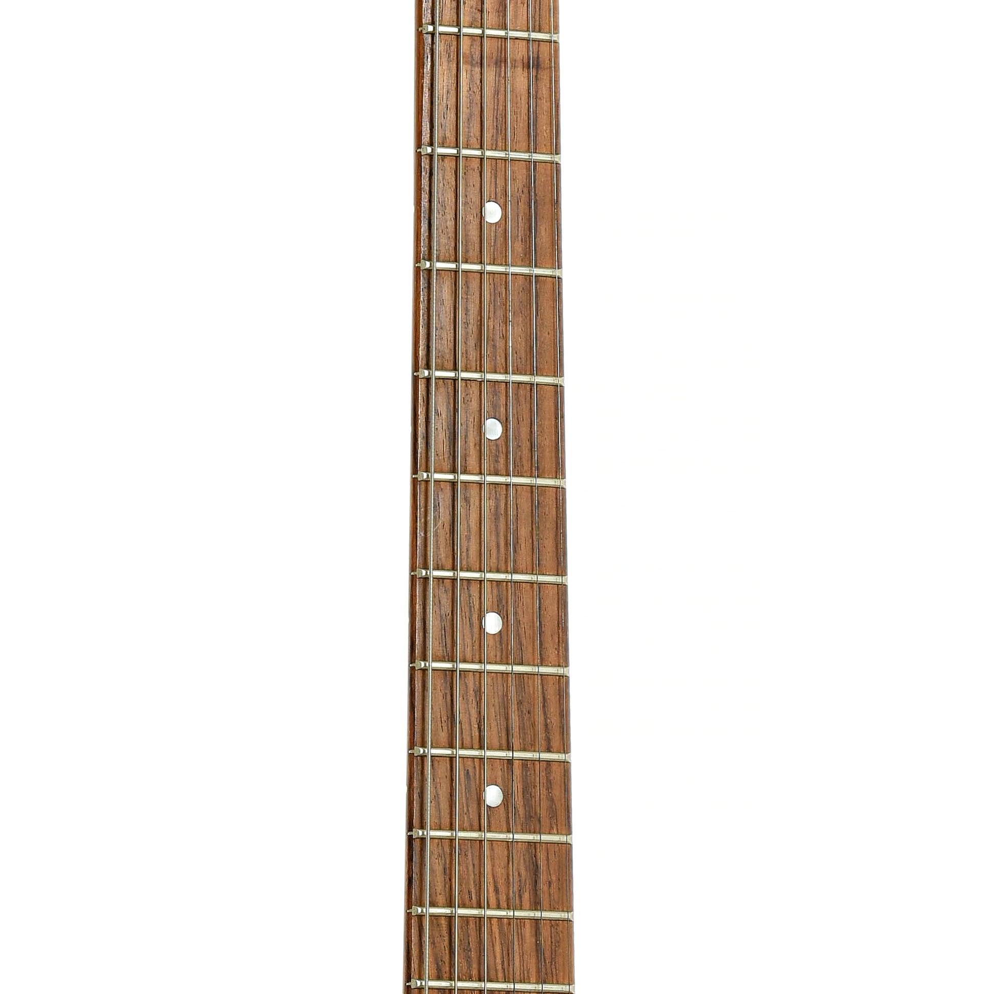 Fretboard of Specimen S-Style Guitar with Slotted Headstock