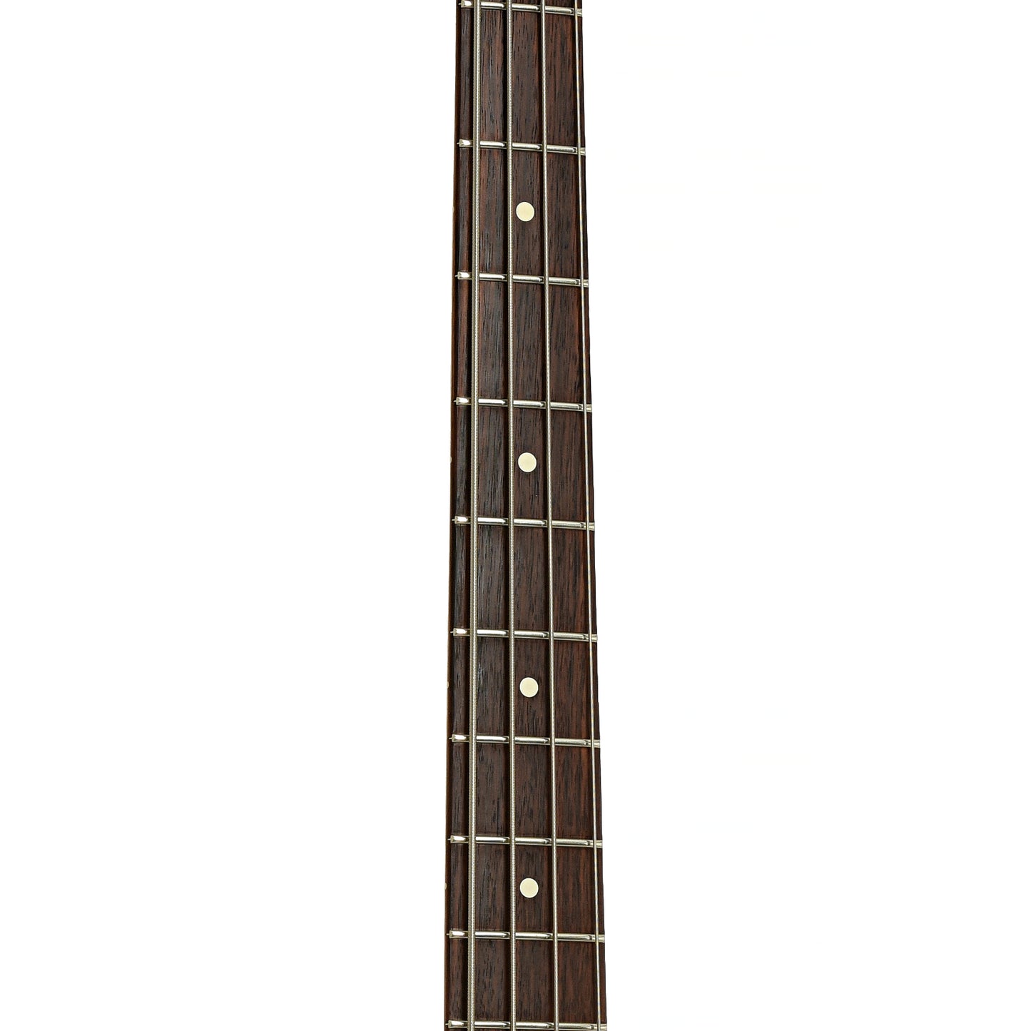 Fretboard of Fender American Series Precision Electric Bass 