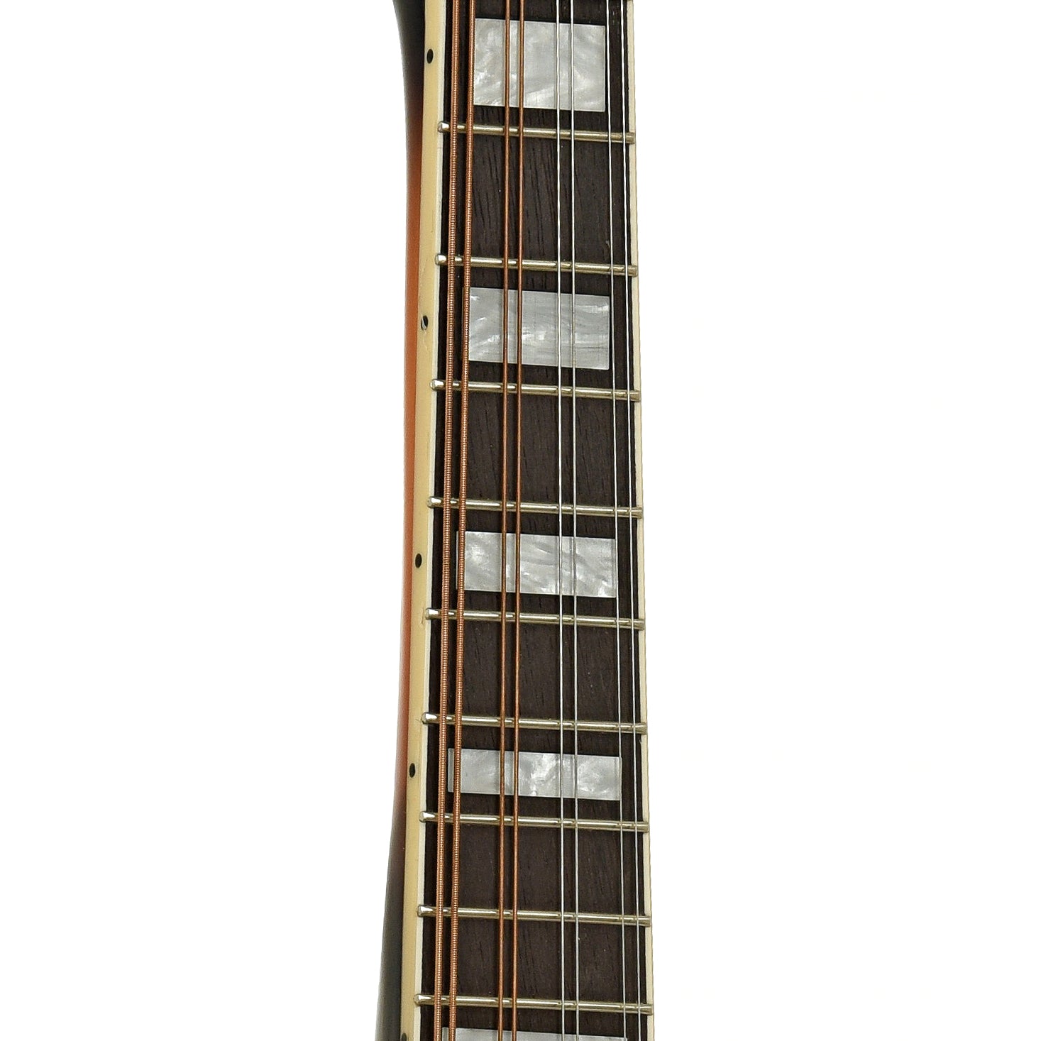 Fretboard of Ibanez M522S F-Style Mandolin, Brown Sunburst - B-Stock