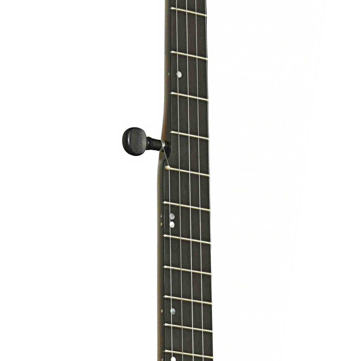 Fretboard of Chuck Lee Lone Star 12in Openback Banjo & Case, #877