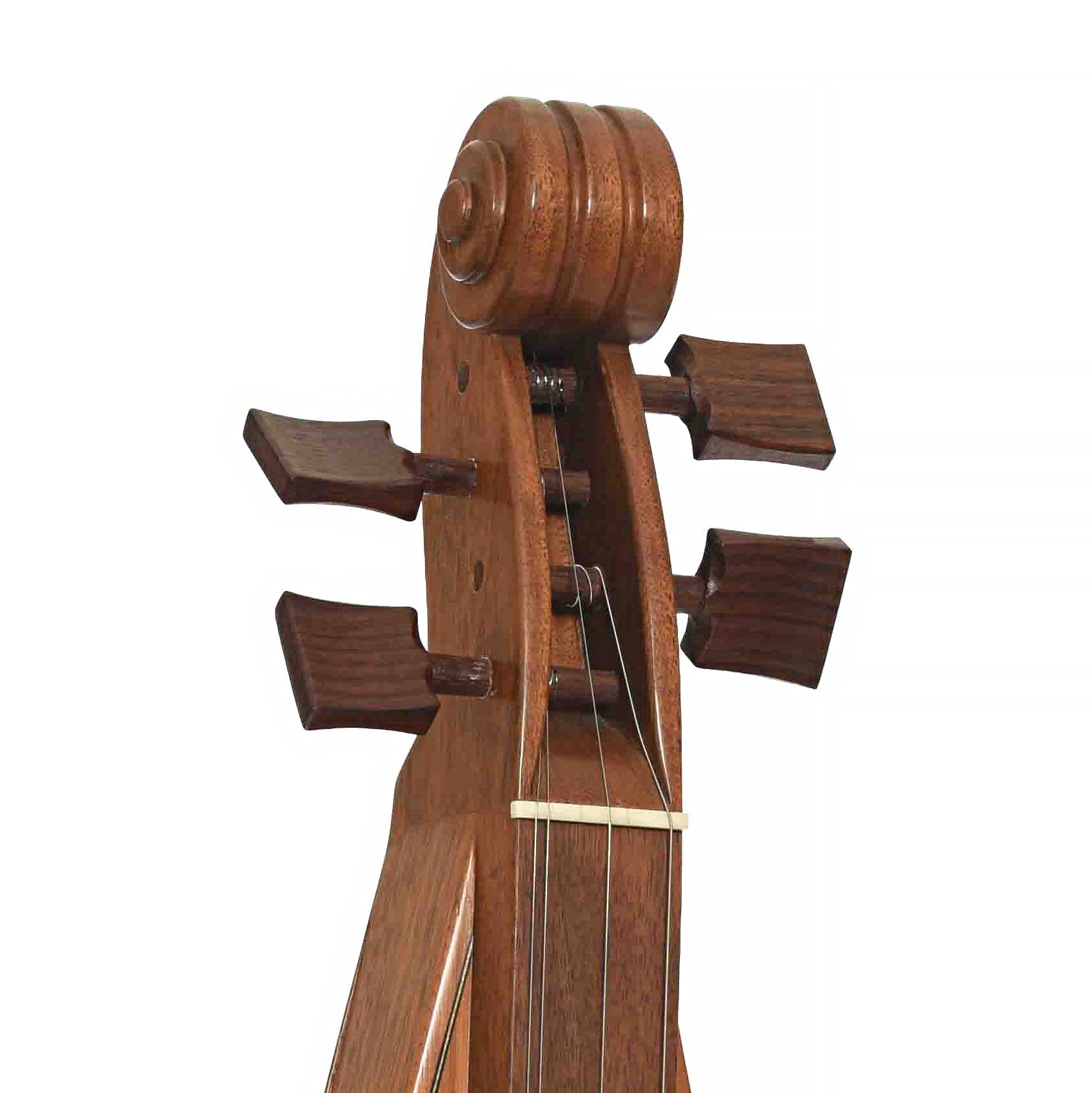 Front headstock of Dennis Dorogi Appalachian Dulcimer