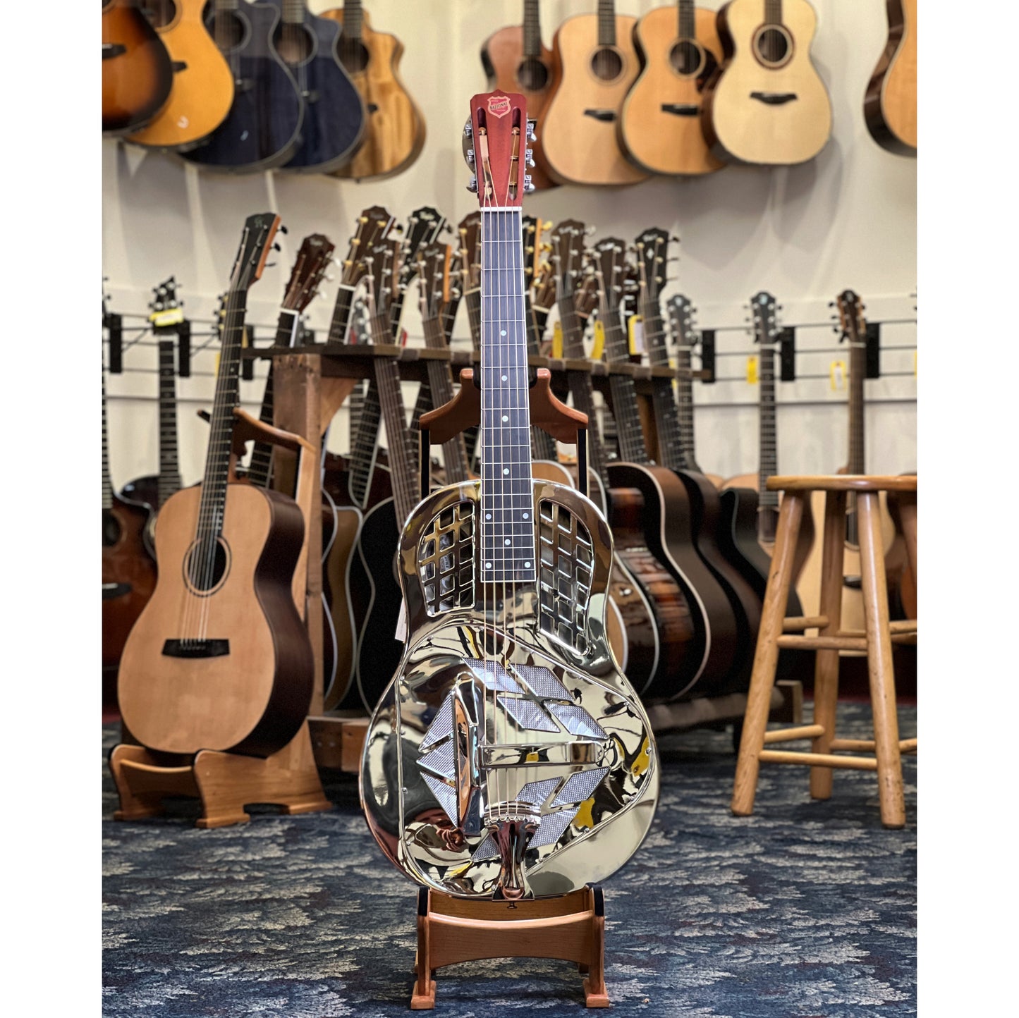 National Style I German Silver Tricone Resophonic Guitar (2015)