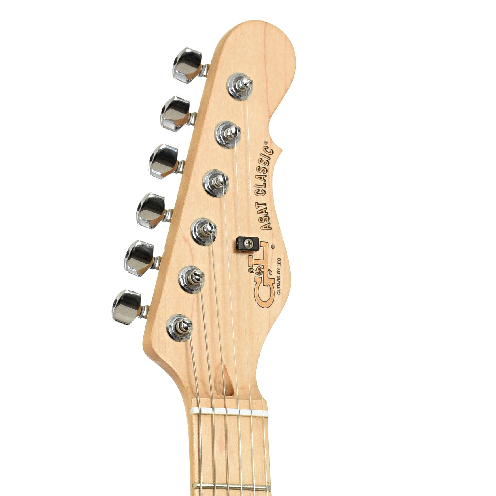 Headstock of G&L ASAT Classic Thinline Electric Guitar