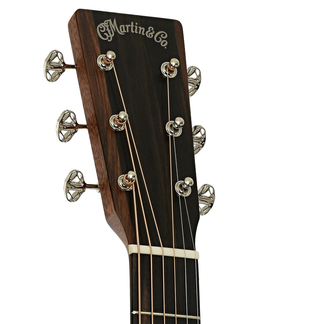 Headstock of Martin SC-13E Modern Sunburst Road Series Acoustic Guitar