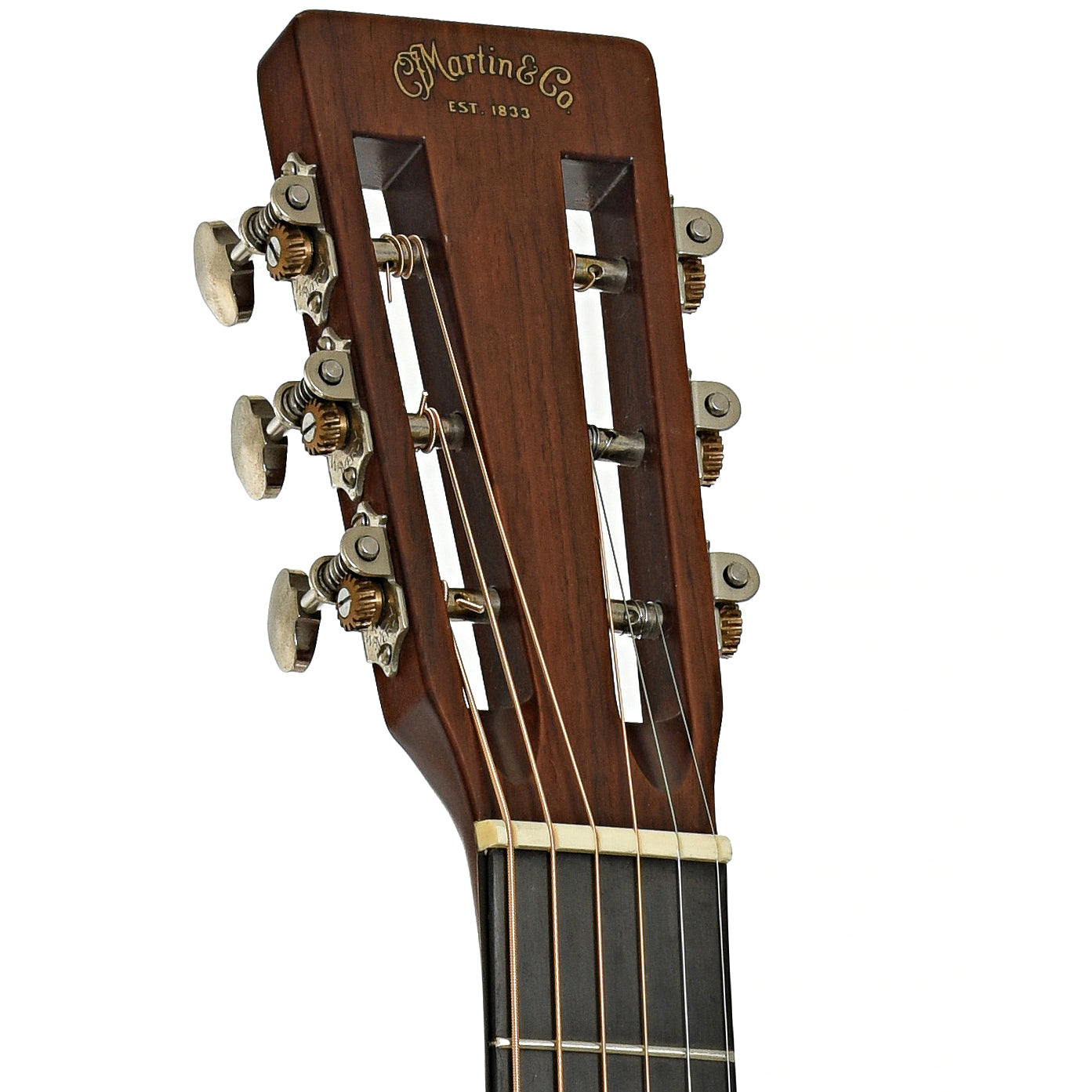 Headstock of Martin Limited Edition 00-21 Golden Era Acoustic Guitar 