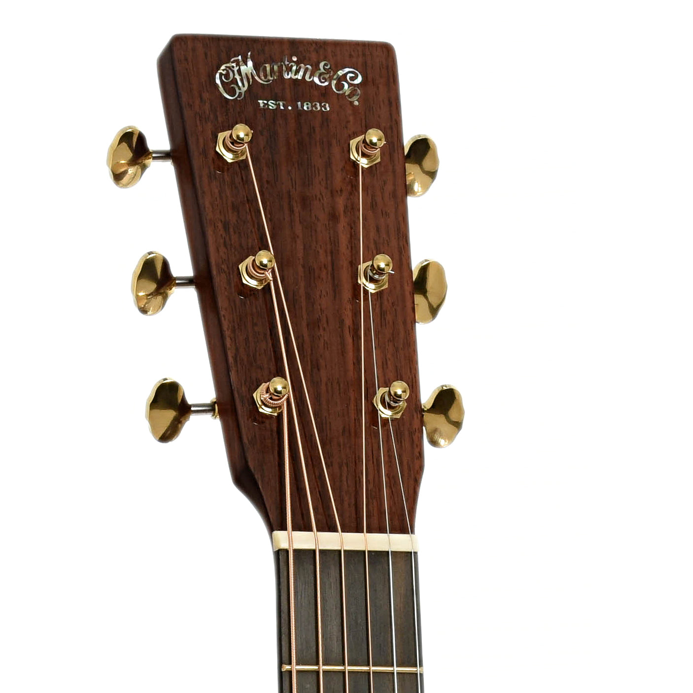 Headstock of Martin 000-18 Modern Deluxe Acoustic Guitar 